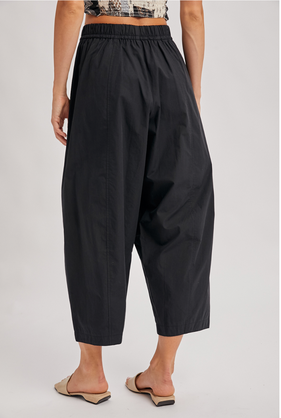 Chloe Barrel Leg Drawstring Pants