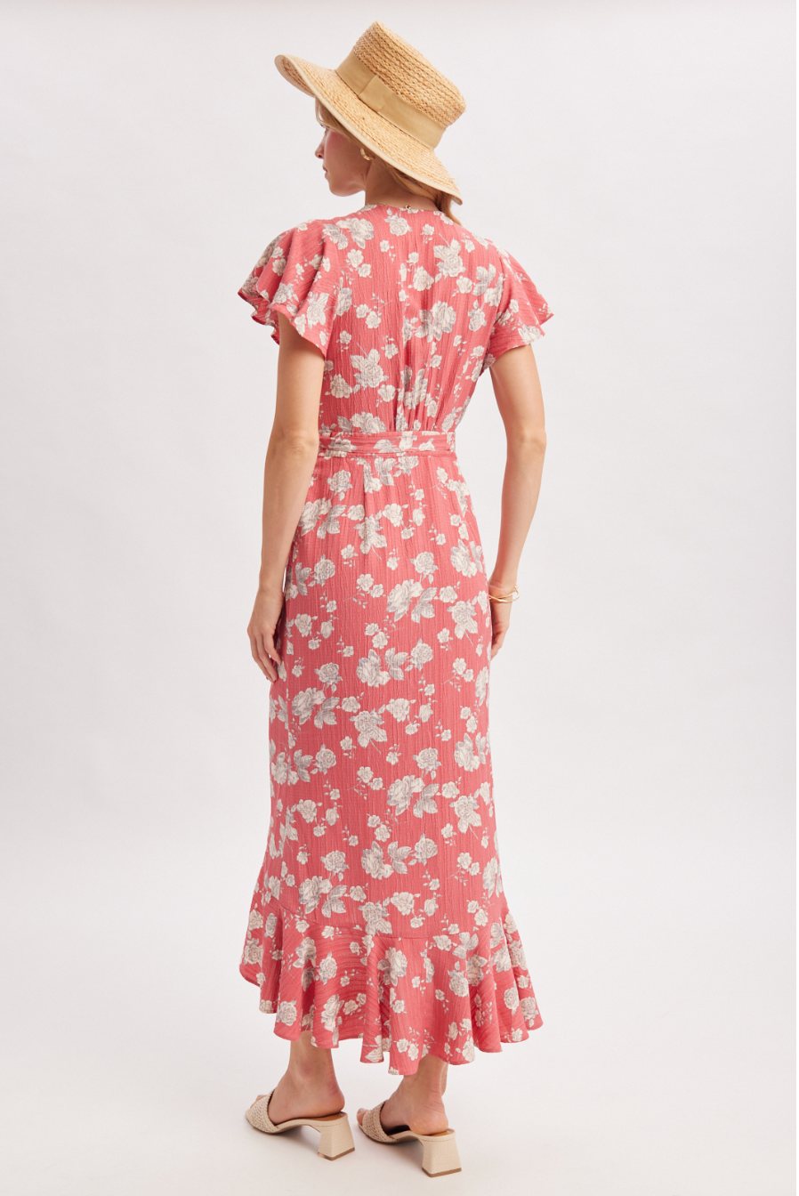 Hadley Floral Wrap Midi Dress
