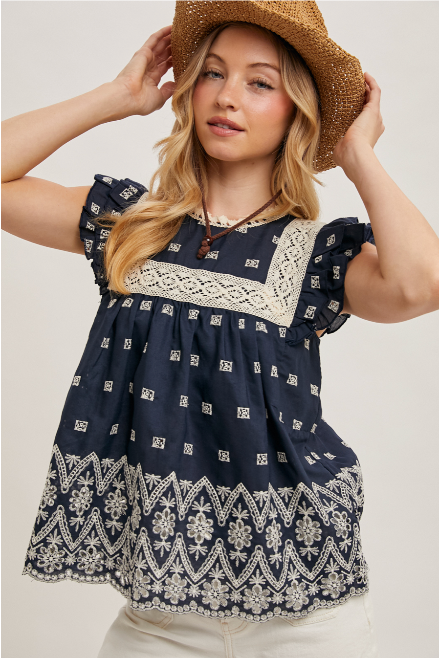 Stella Embroidered Top