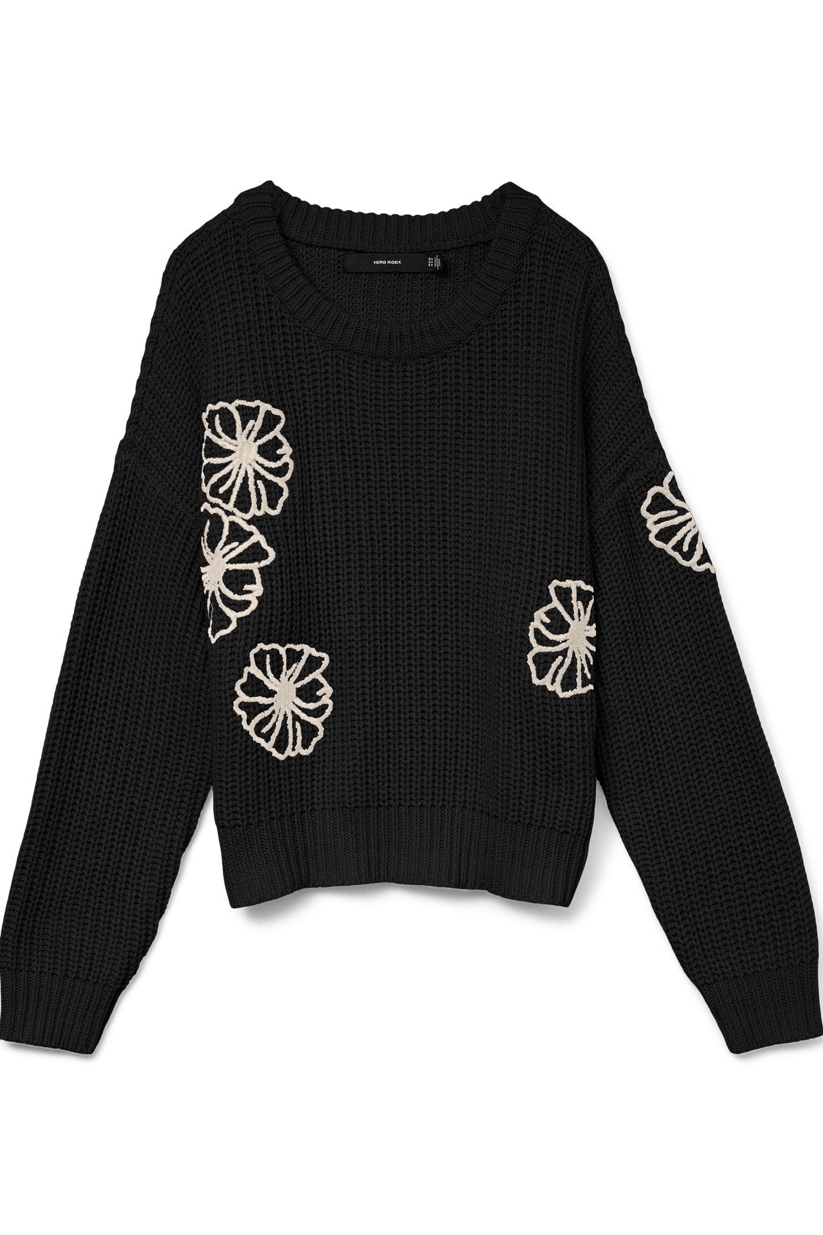 Andra Embroidered Floral Sweater
