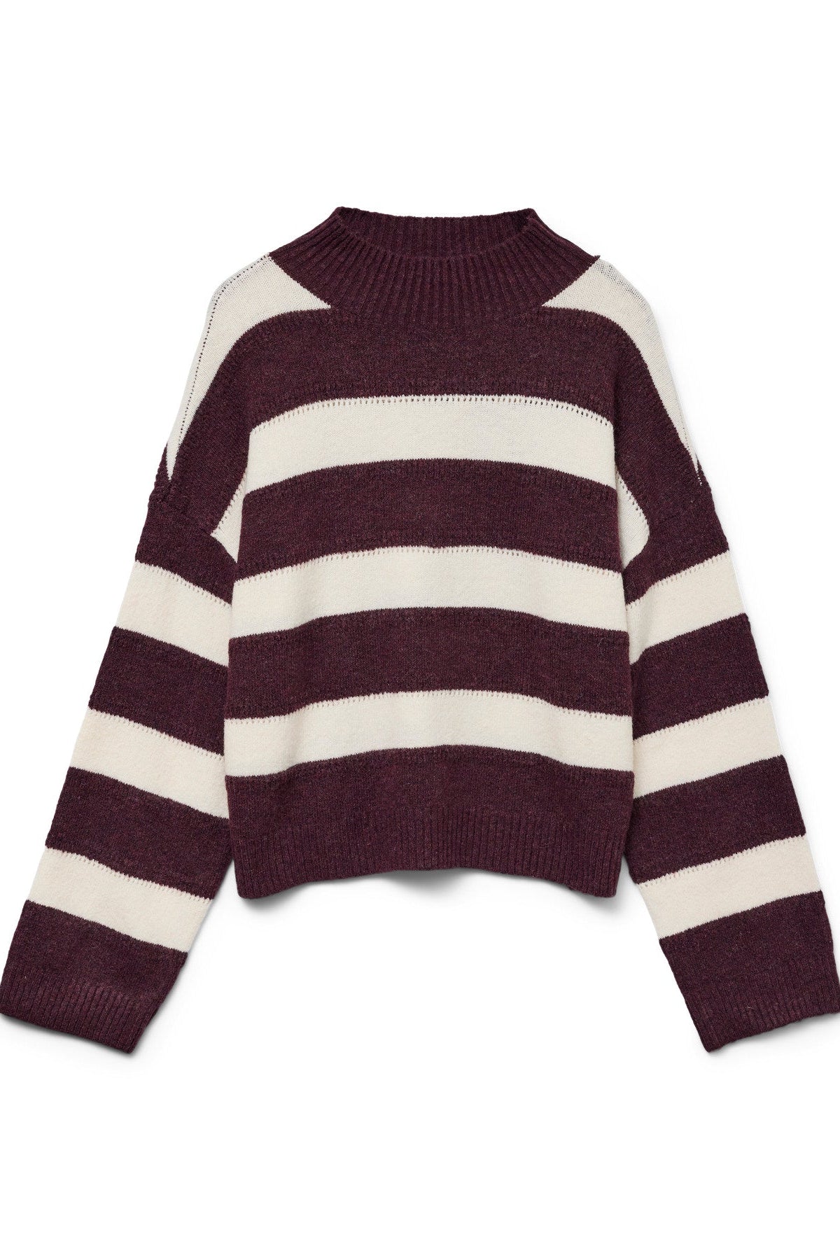 Leah Striped Mockneck Sweater