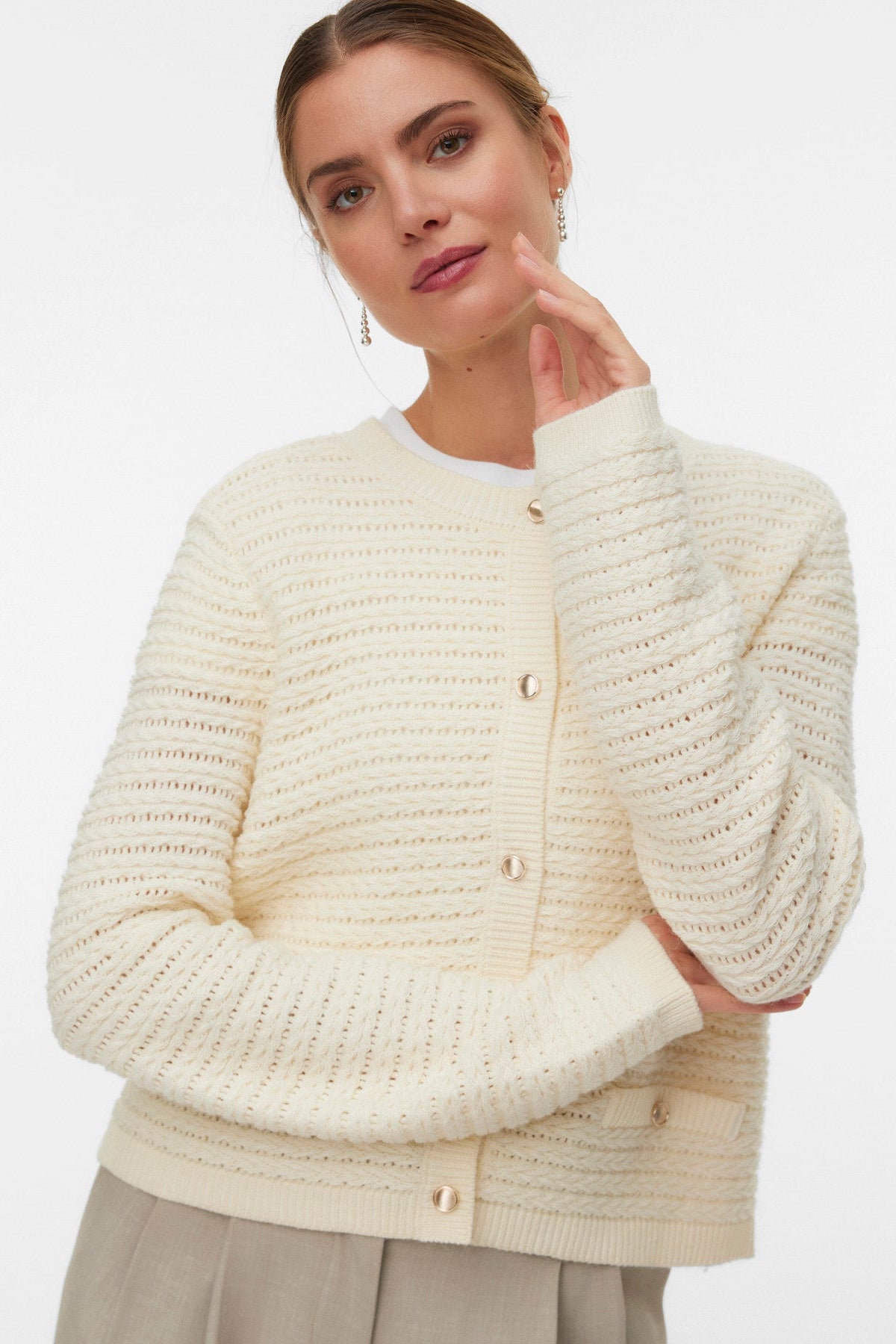 Charlotte Cable Knit Cardigan