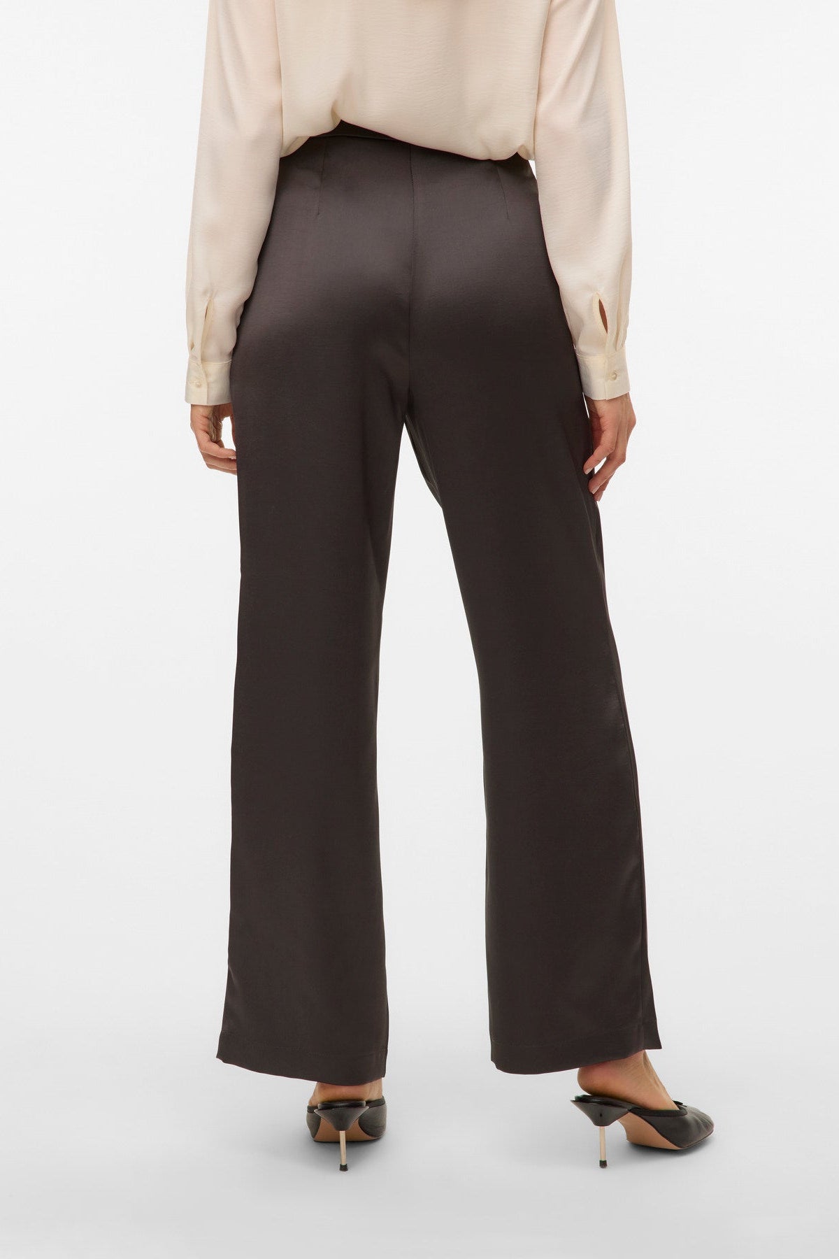 Talia Pleated Satin Pants