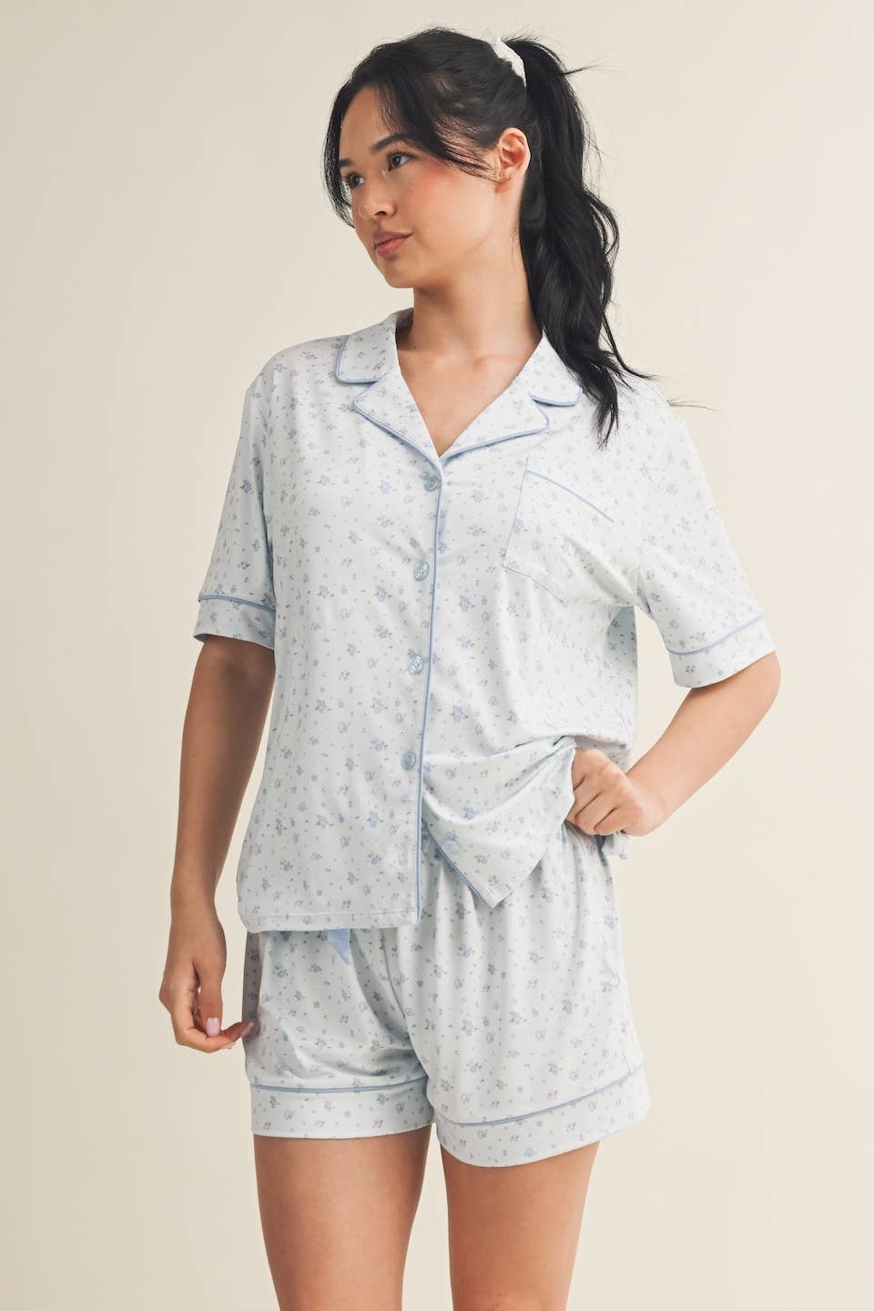 Giselle Floral Pajama Shirt