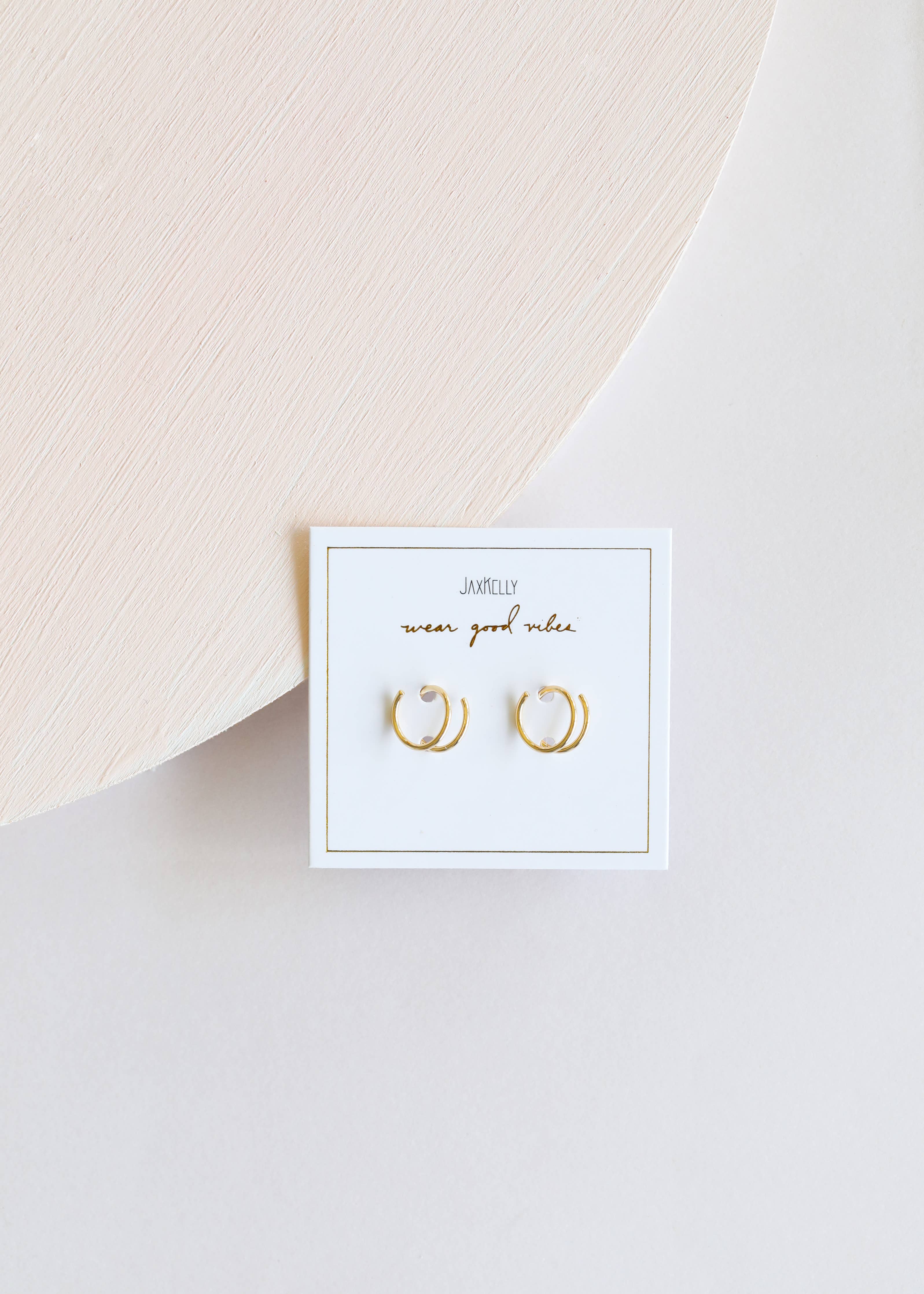 Minimalist Spiral Hoop Earrings