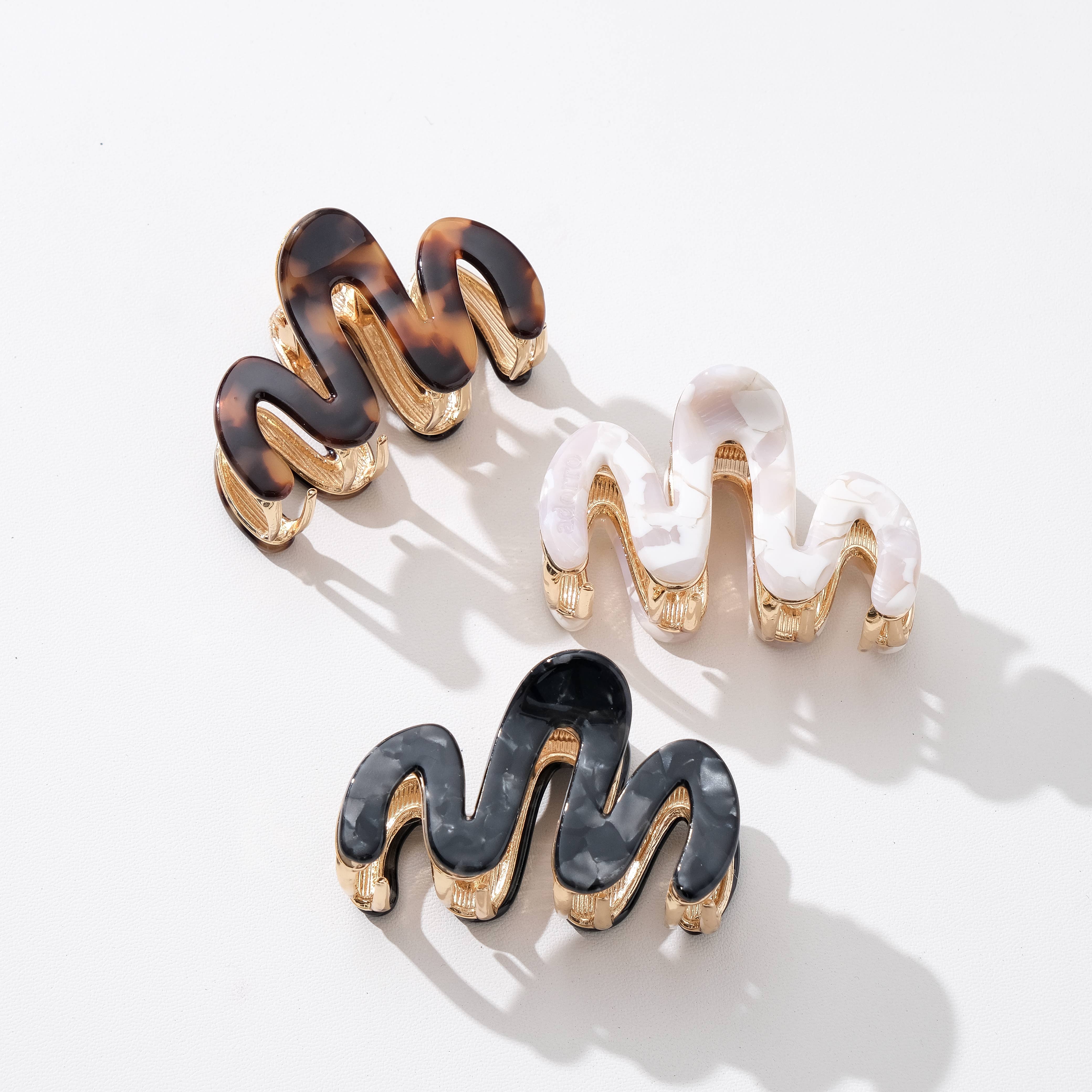 Willow Mini Squiggle Metal Claw Clip