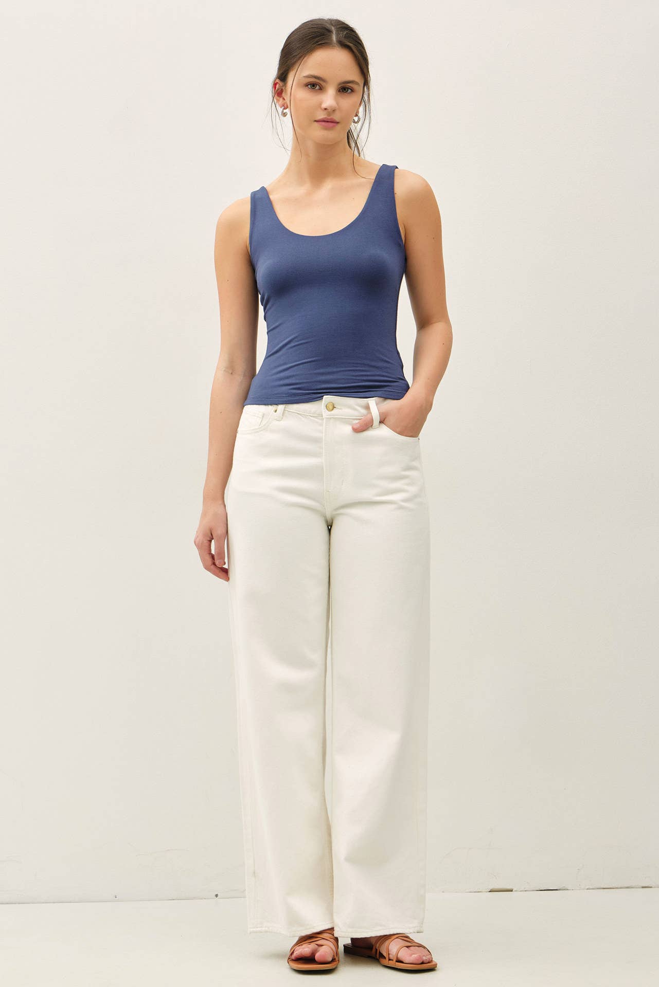 Audrey Double Lined Scoop Tank