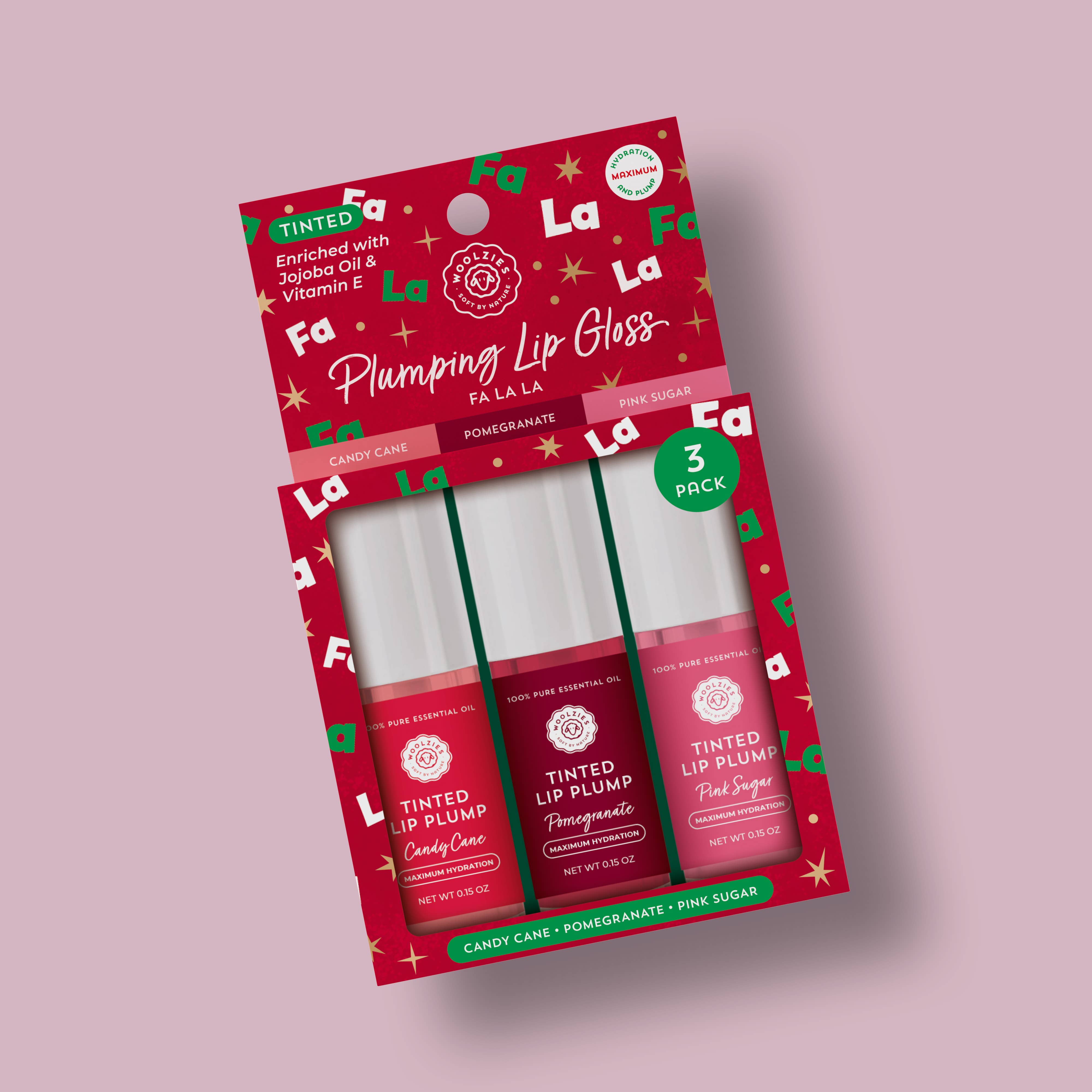 Plumping Lip Gloss Trio – Holiday Fa La La
