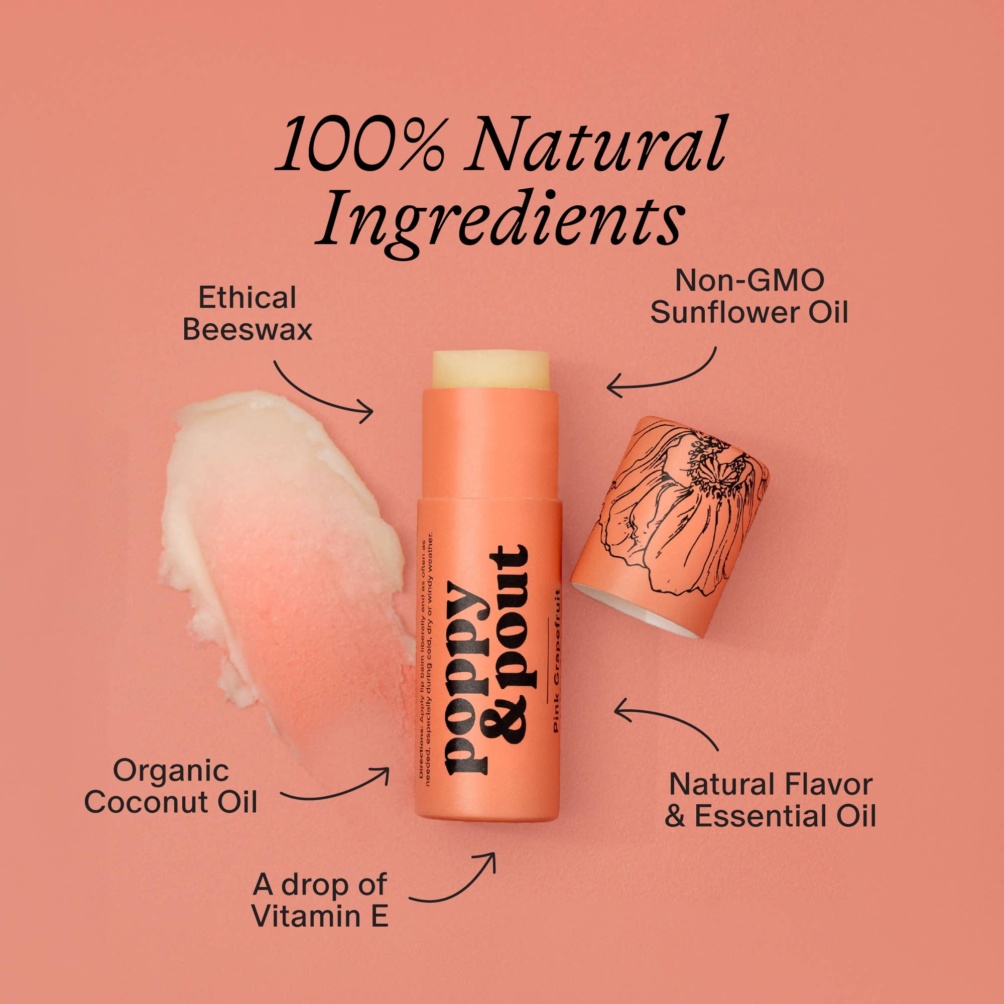 Pink Grapefruit Lip Balm