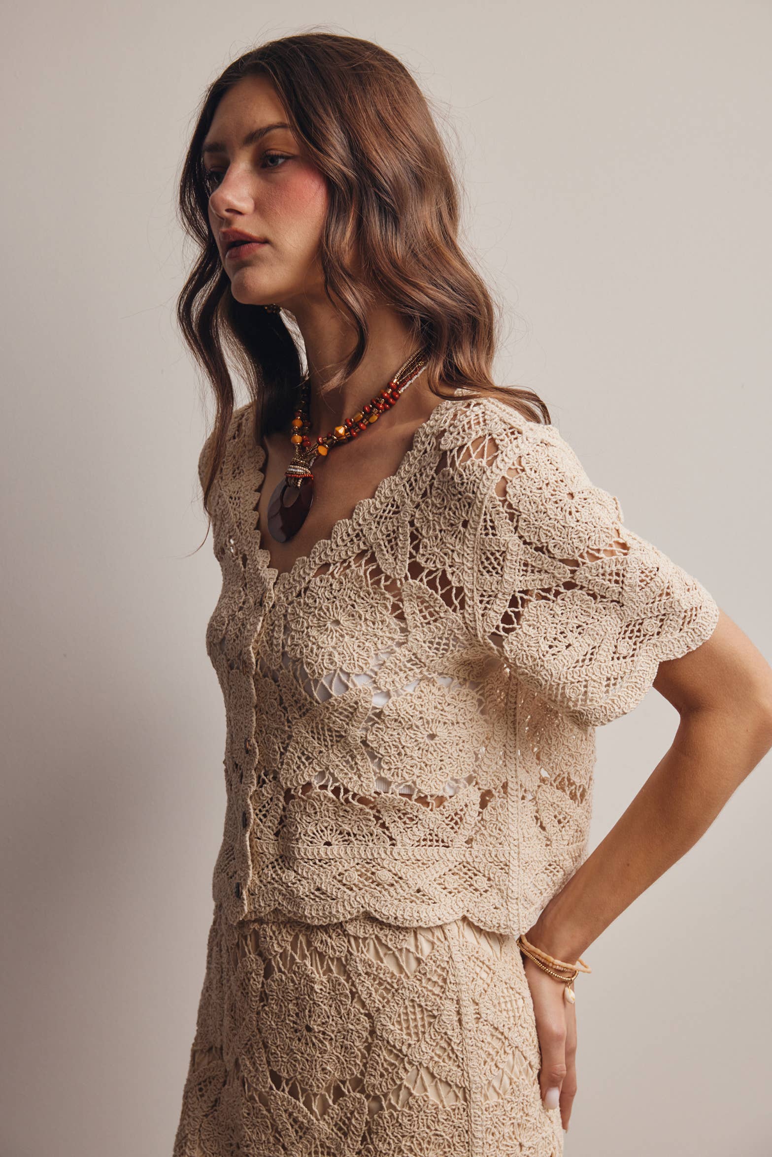 Aspen Crochet Lace Top