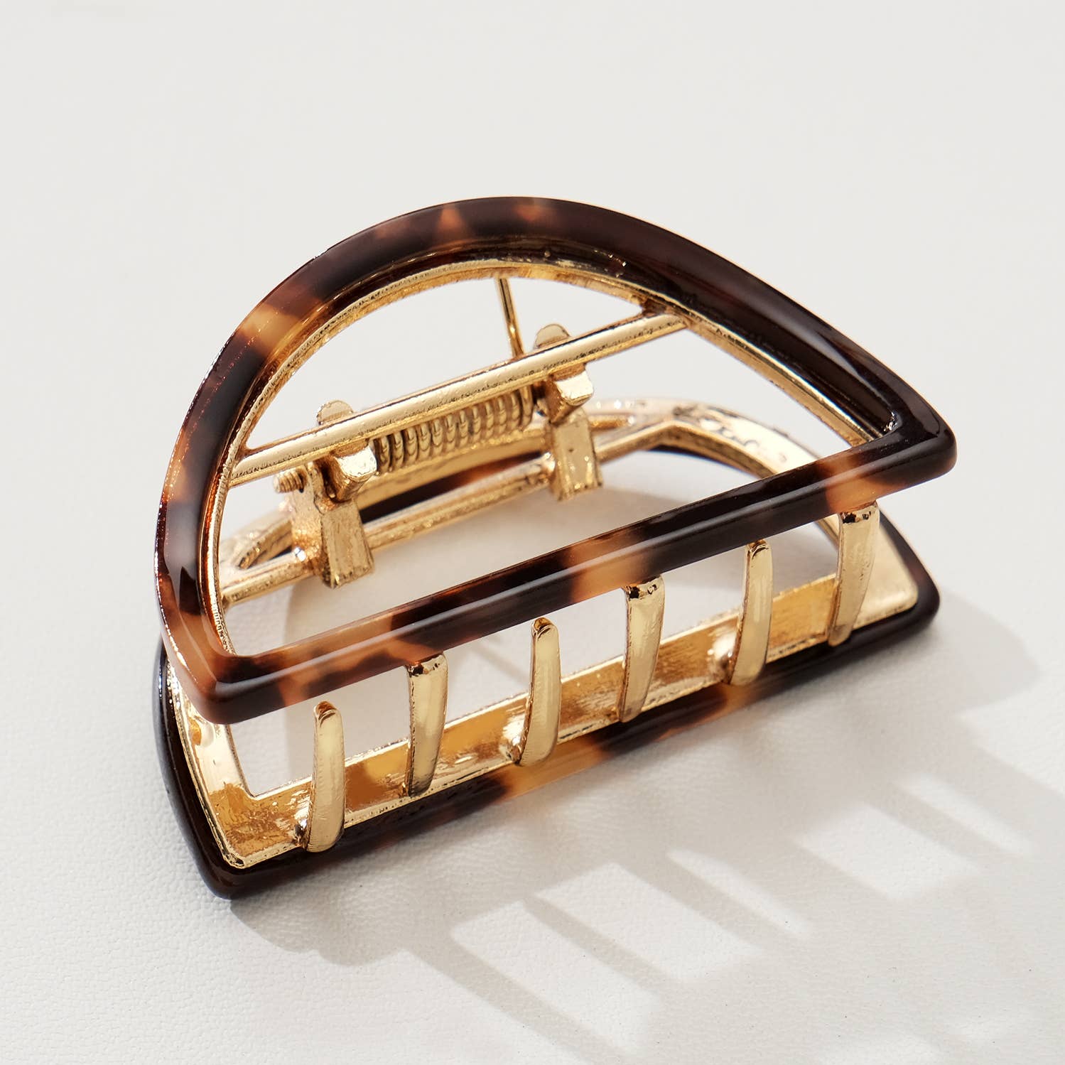 Rosalie Small Half Moon Metal Claw Clip