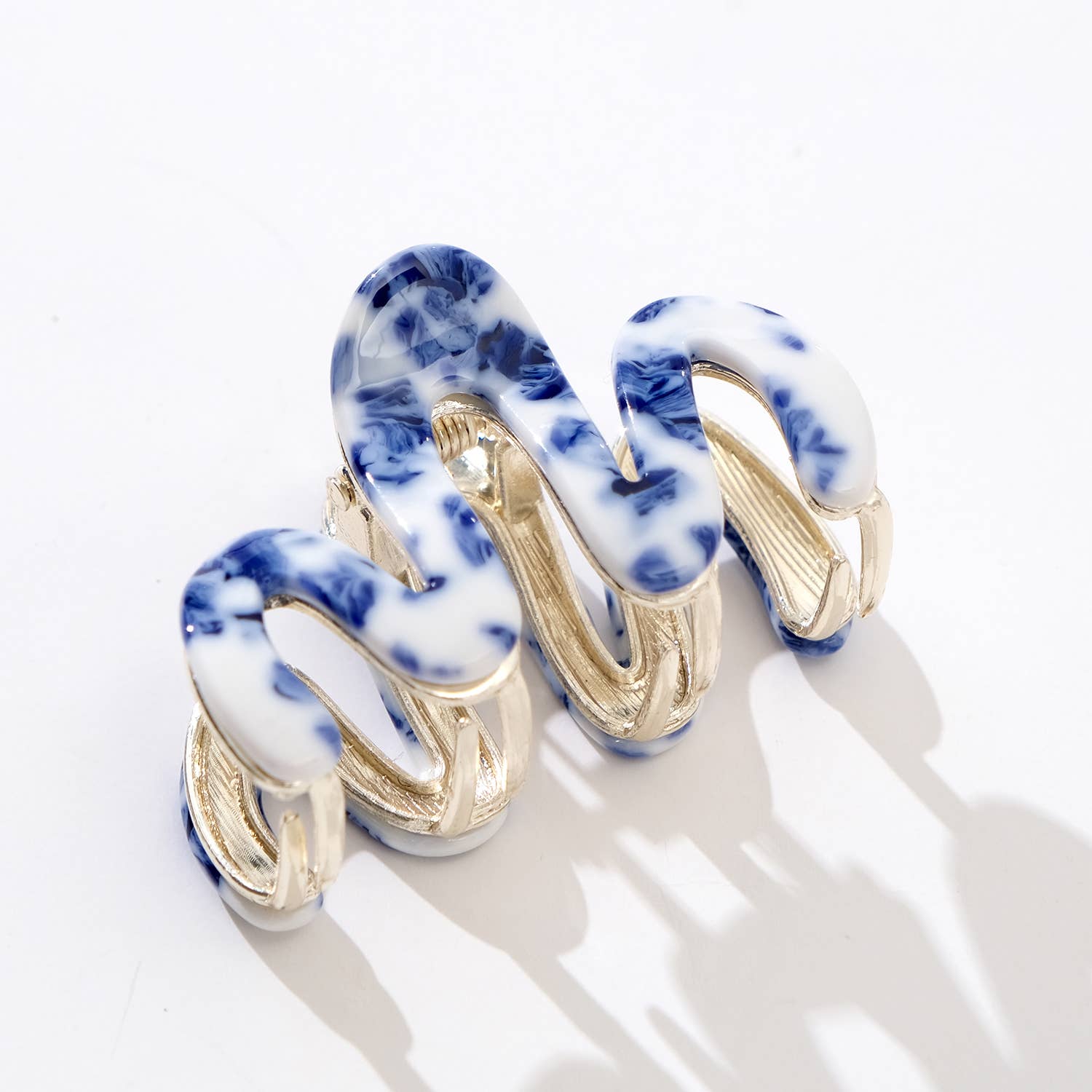 Willow Mini Coastal Metal Squiggle Claw Clip