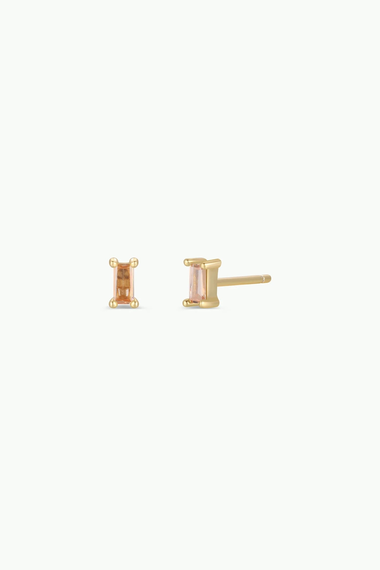 Baguette Gold Earrings
