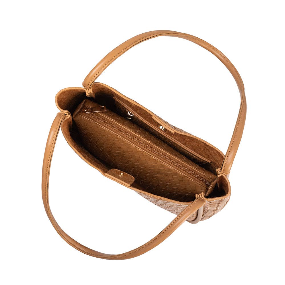 Mischa Tan Medium Recycled Vegan Tote Bag