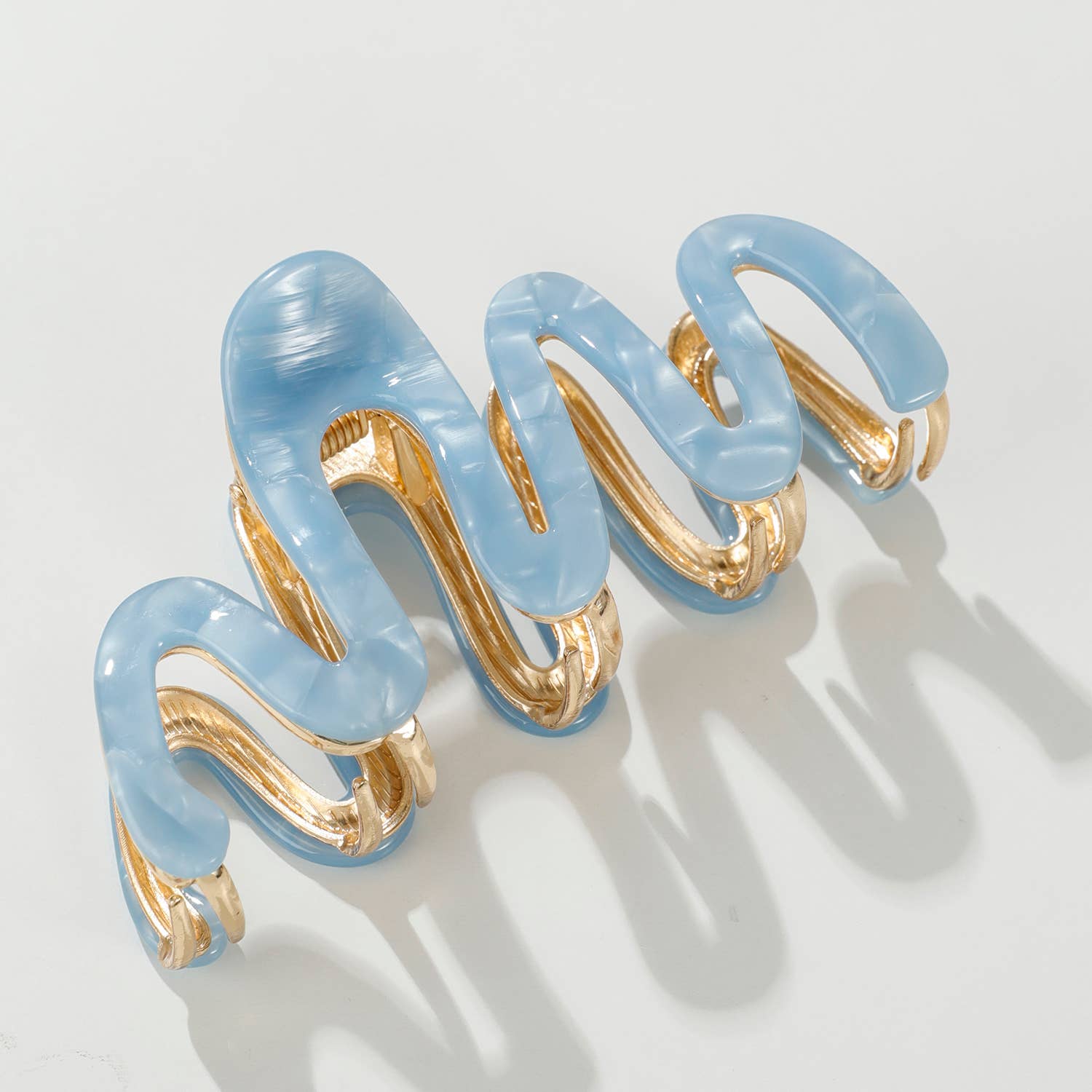 Willow Coastal Large Metal Squiggle Claw Clip