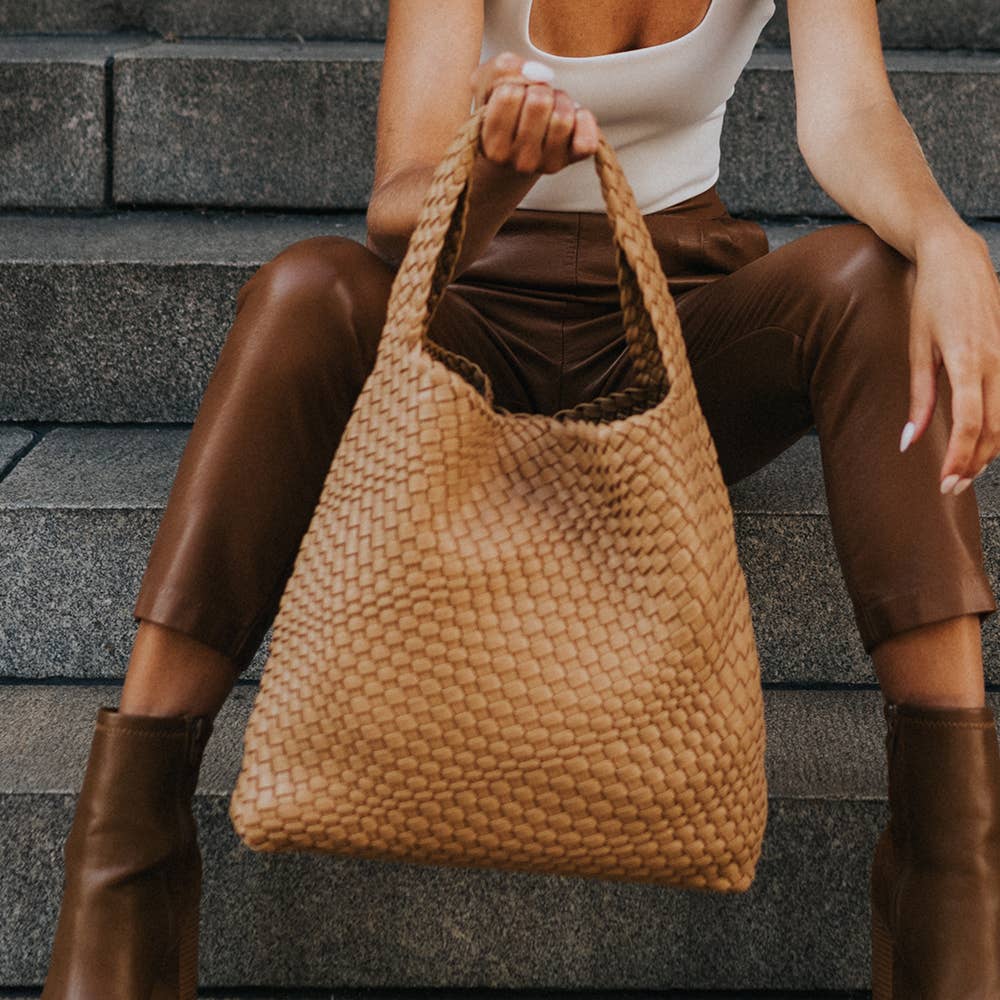 Johanna Ivory Large Recycled Vegan Shoulder Bag