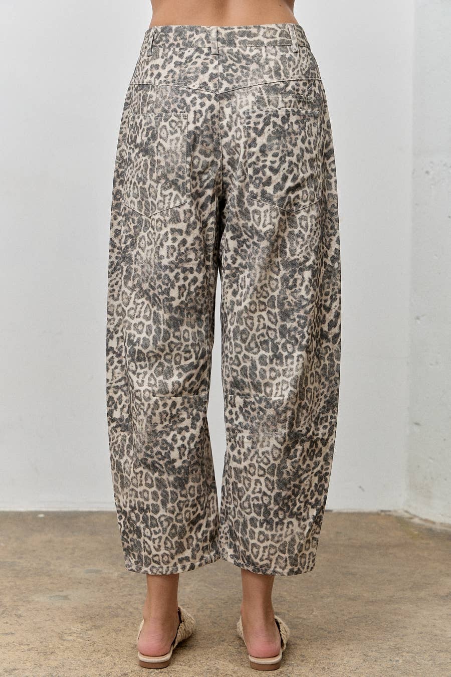 Imogen Leopard Barrel Pants