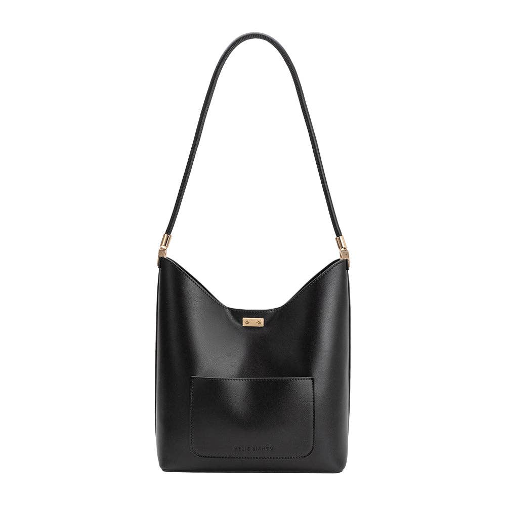 Billie Black Recycled Vegan Leather Tote Bag