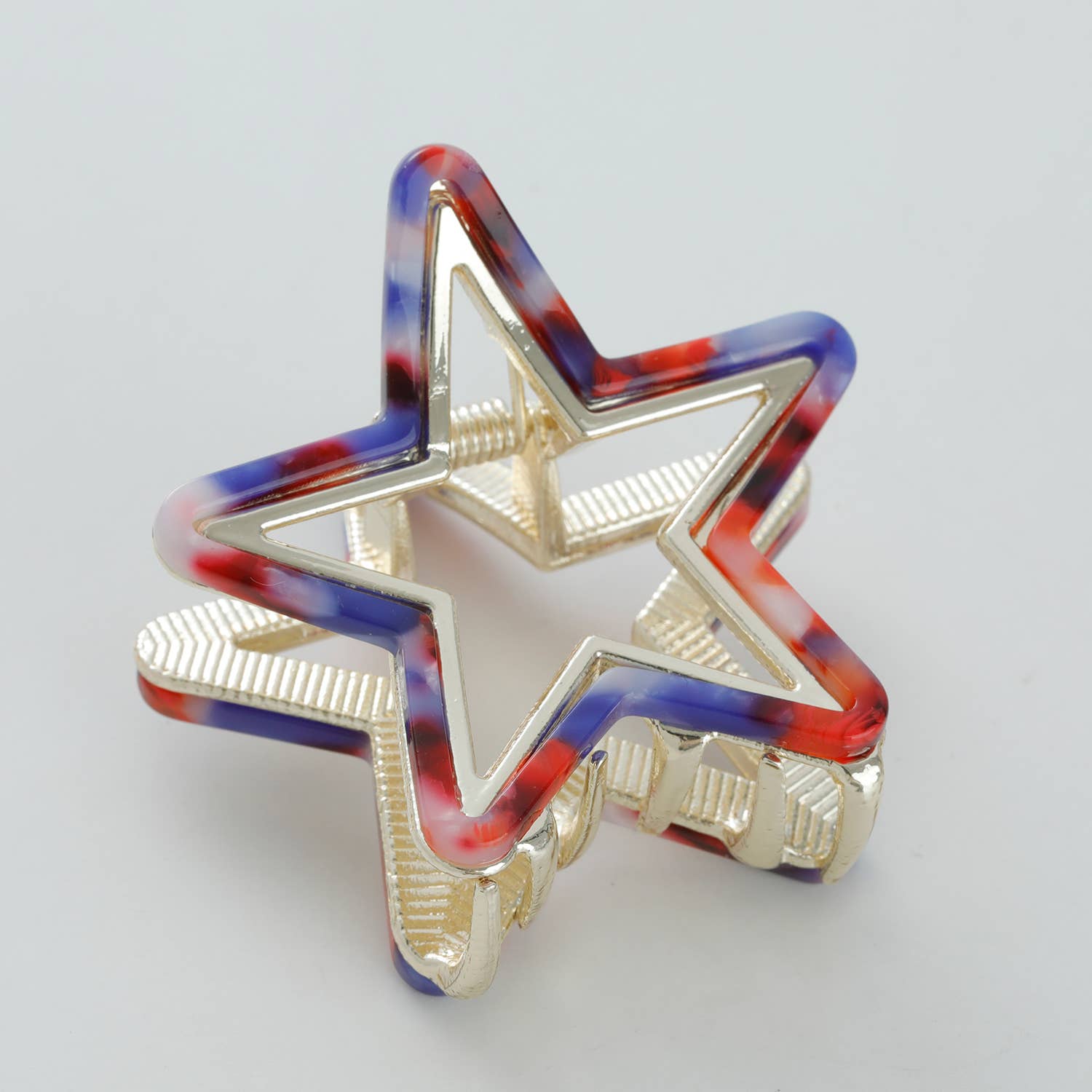 Americana Star Small Metal Claw Clip