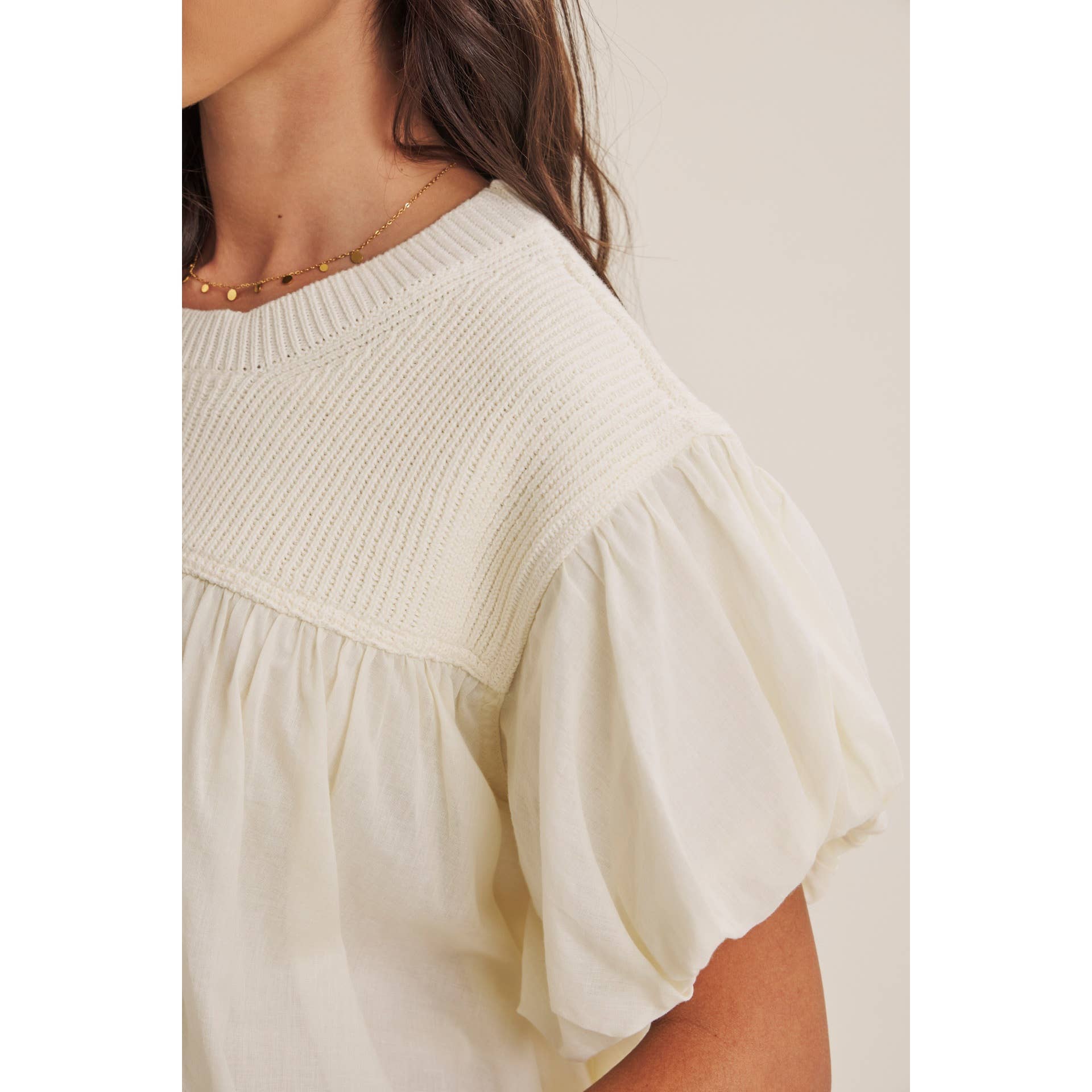 Brynlee Bubble Sweater Top