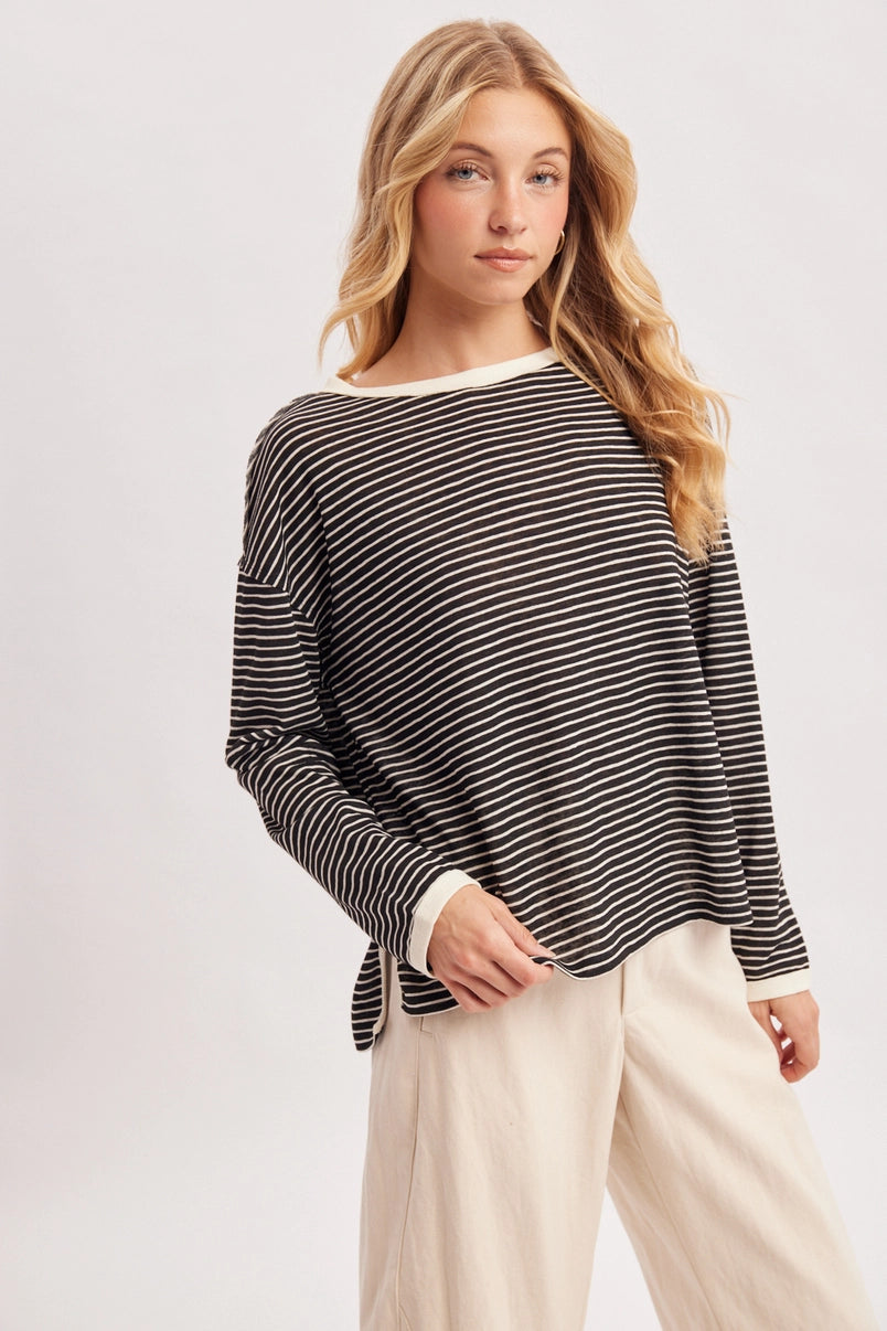 Skye Striped Long Sleeve Top
