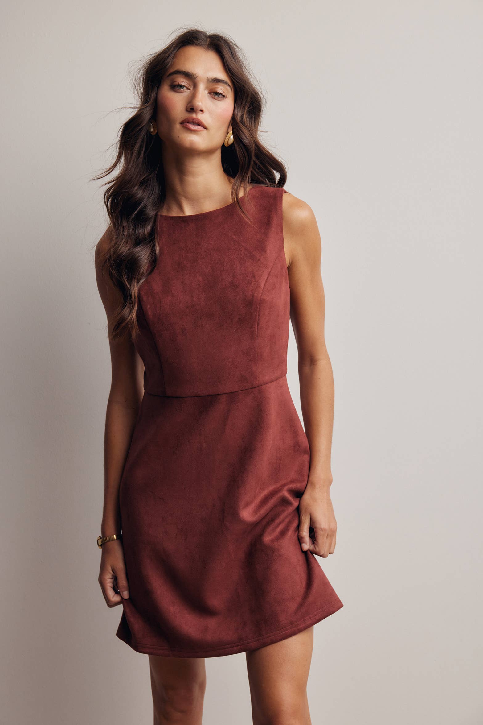 Sadie Suede Mini Dress
