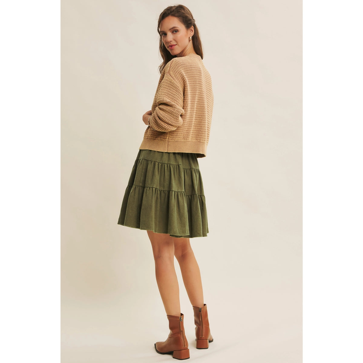 Samantha Mineral Washed Cardigan