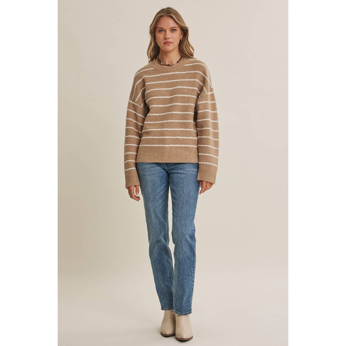 Blythe Contrast Stripe Sweater
