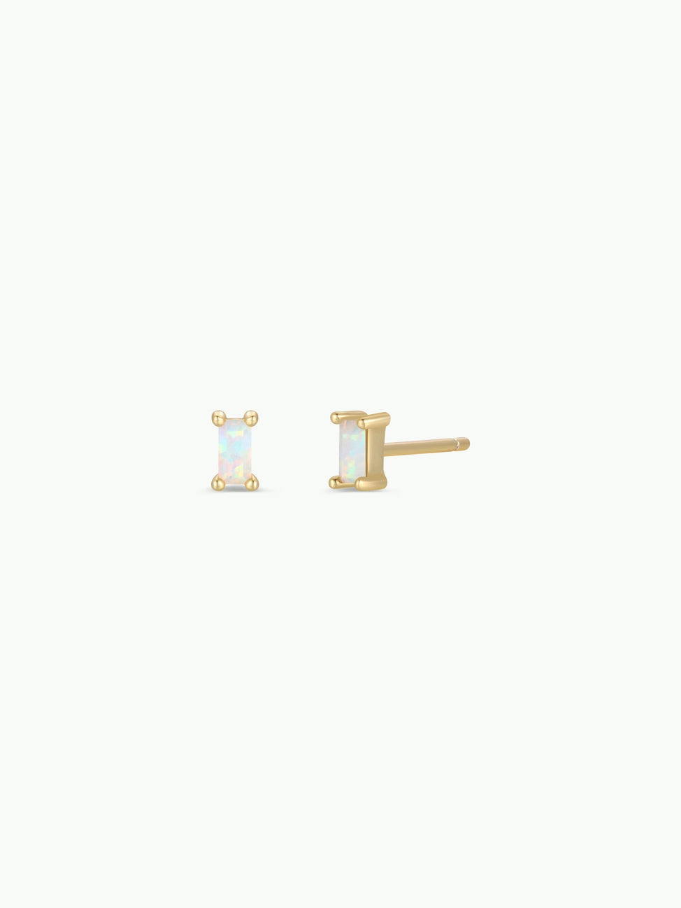 Baguette Gold Earrings