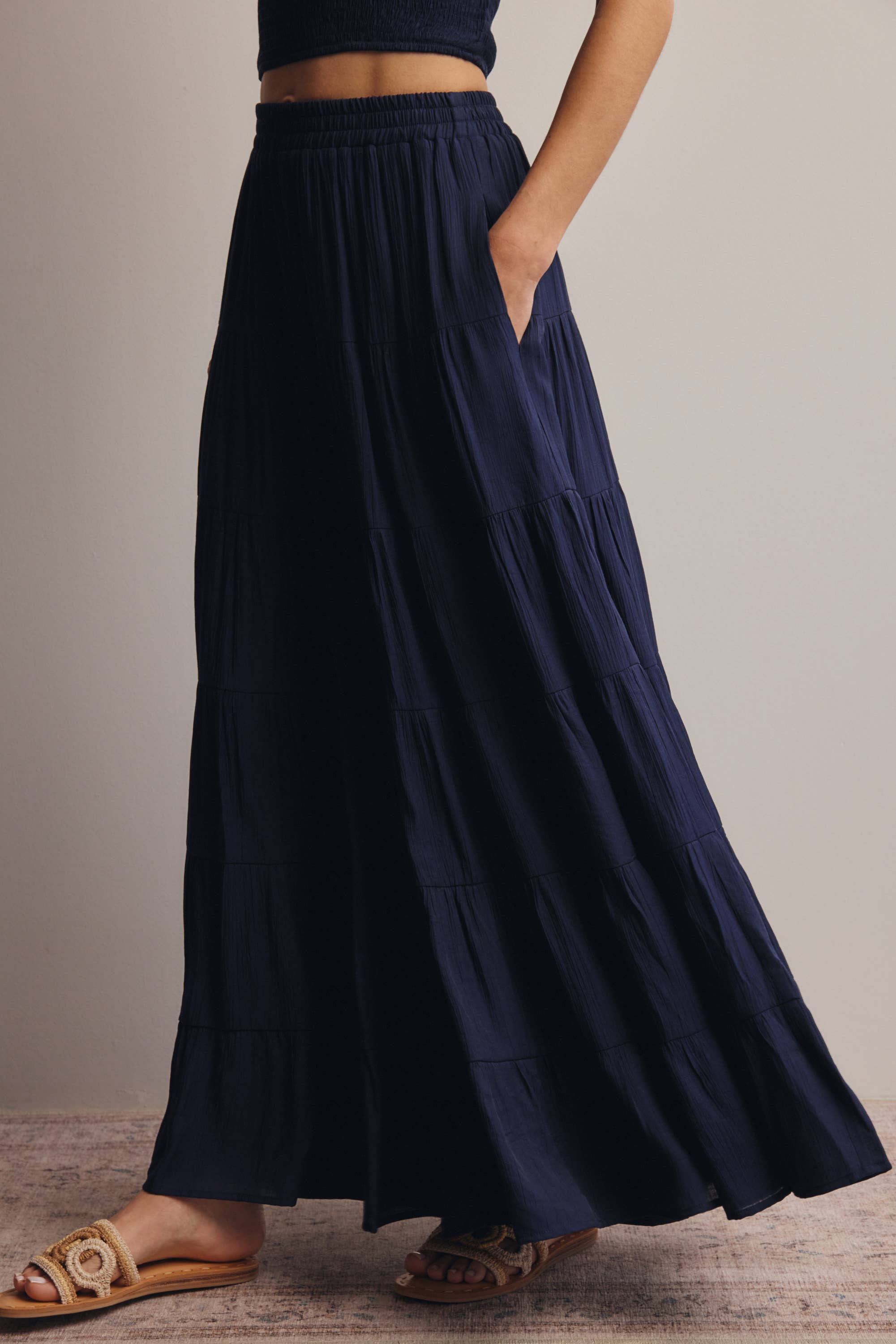 Vera Tiered Maxi Skirt