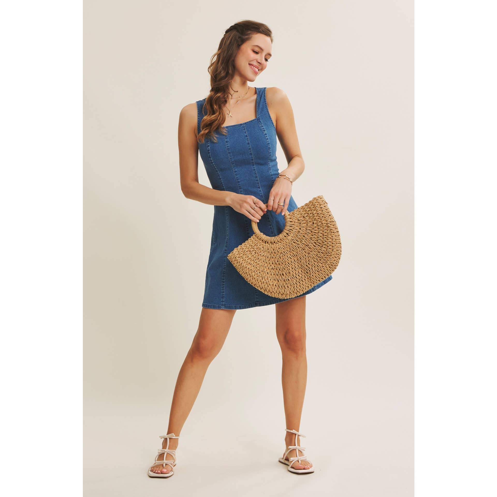 Clara Denim Mini Dress