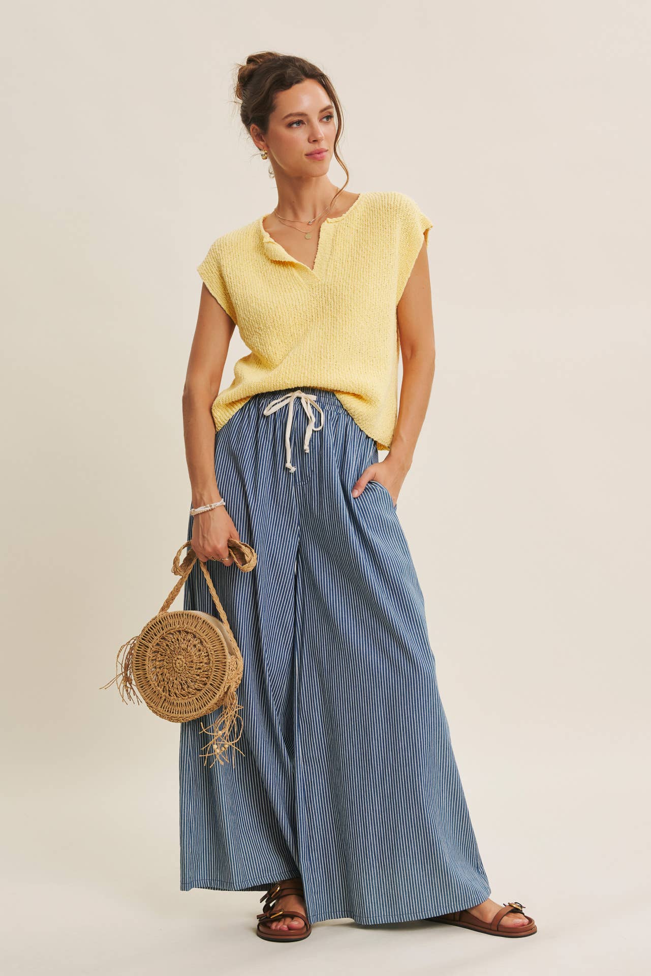 Miranda Textured Sweater Tee