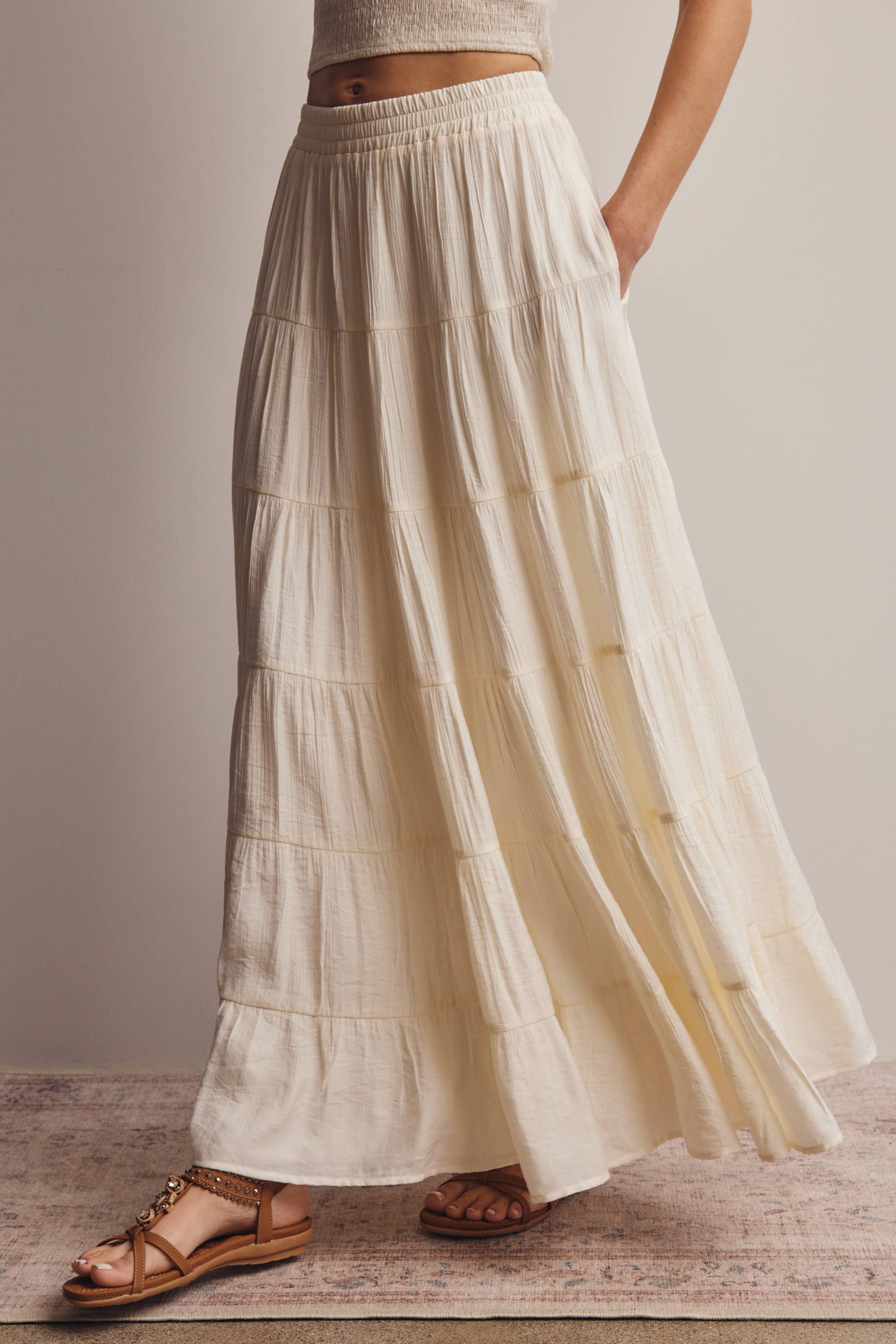 Vera Tiered Maxi Skirt
