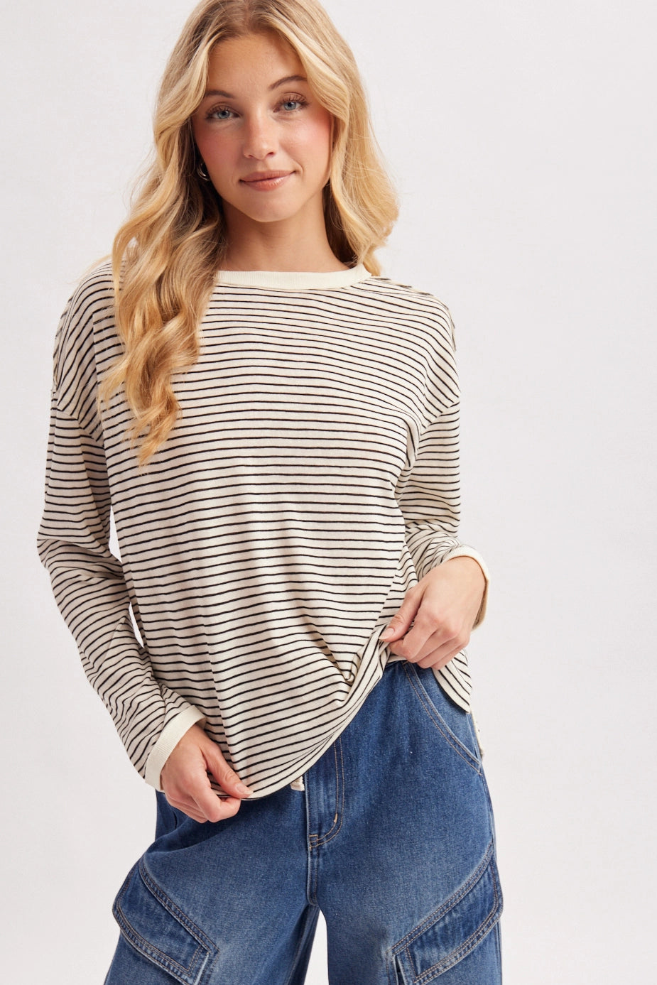 Skye Striped Long Sleeve Top
