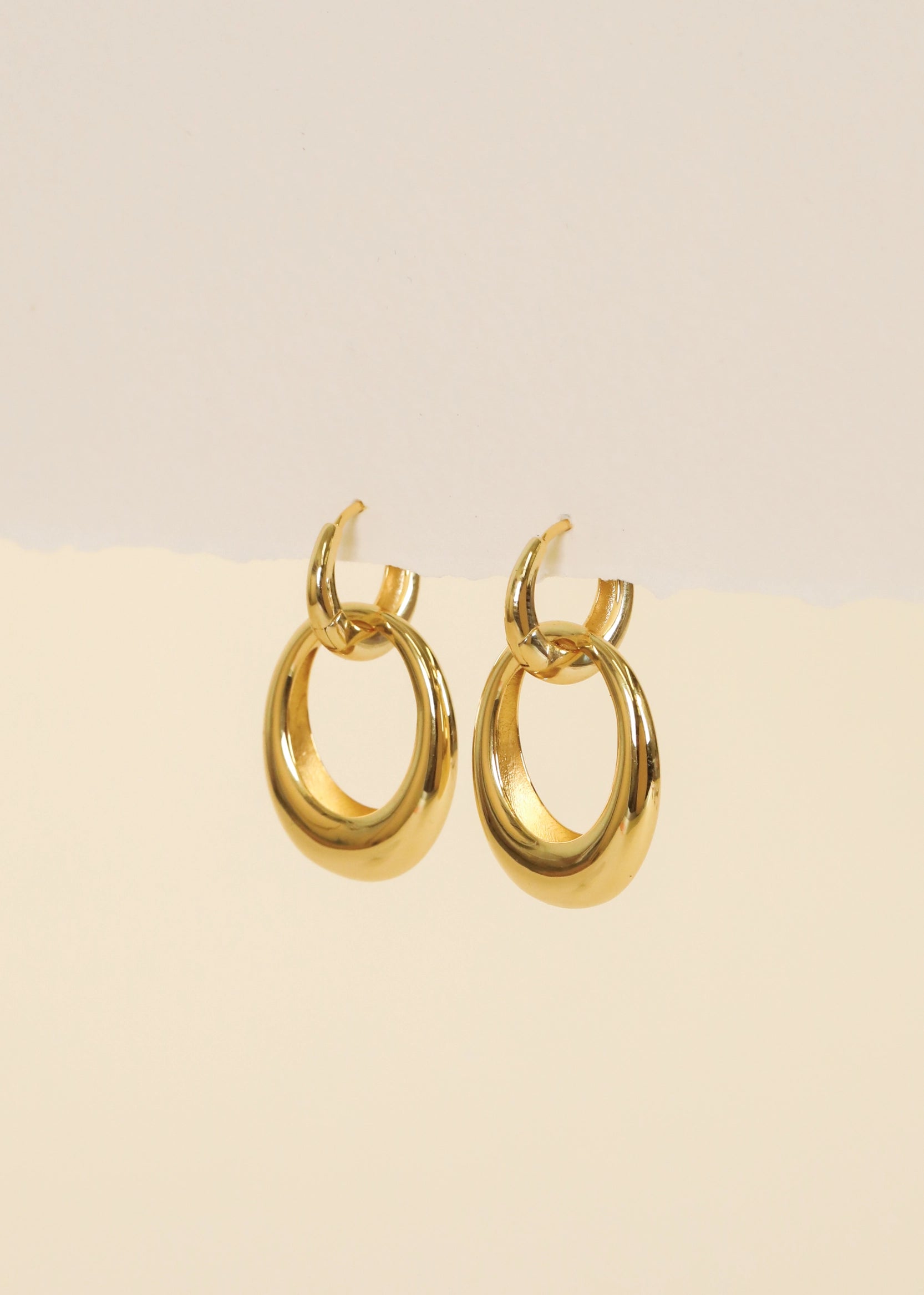 Coupled Hoop Earrings