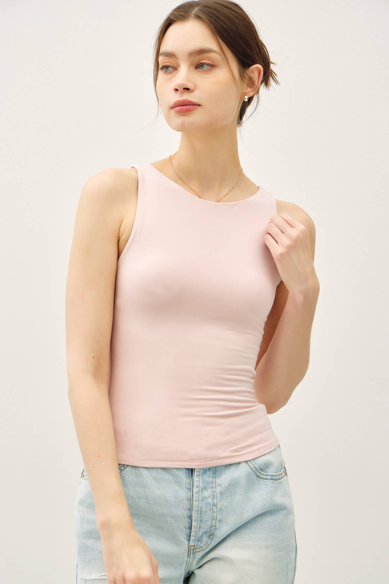 Finnley Boat Neck Double Lined Tank