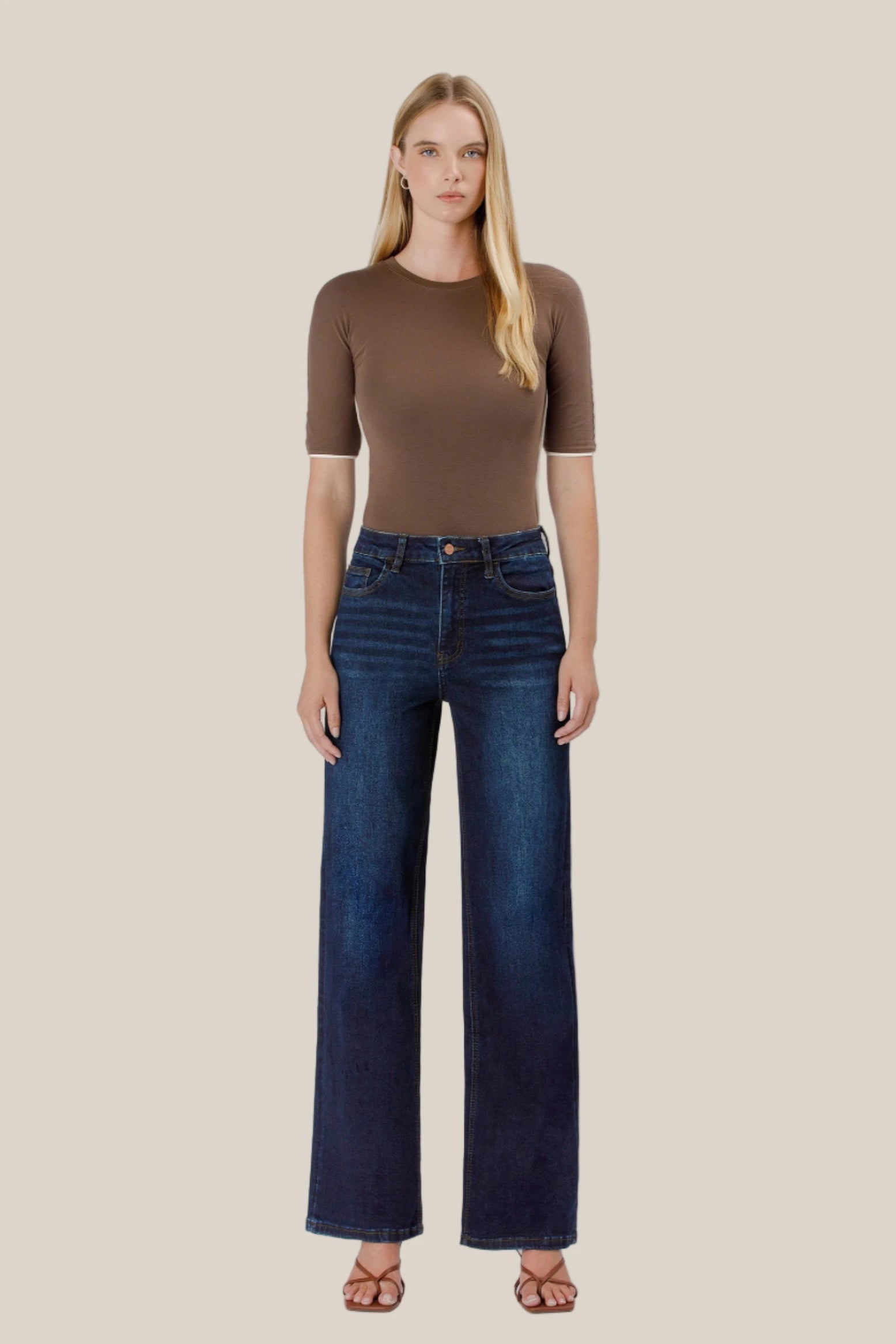 Jessica 90's High Rise Loose Jeans
