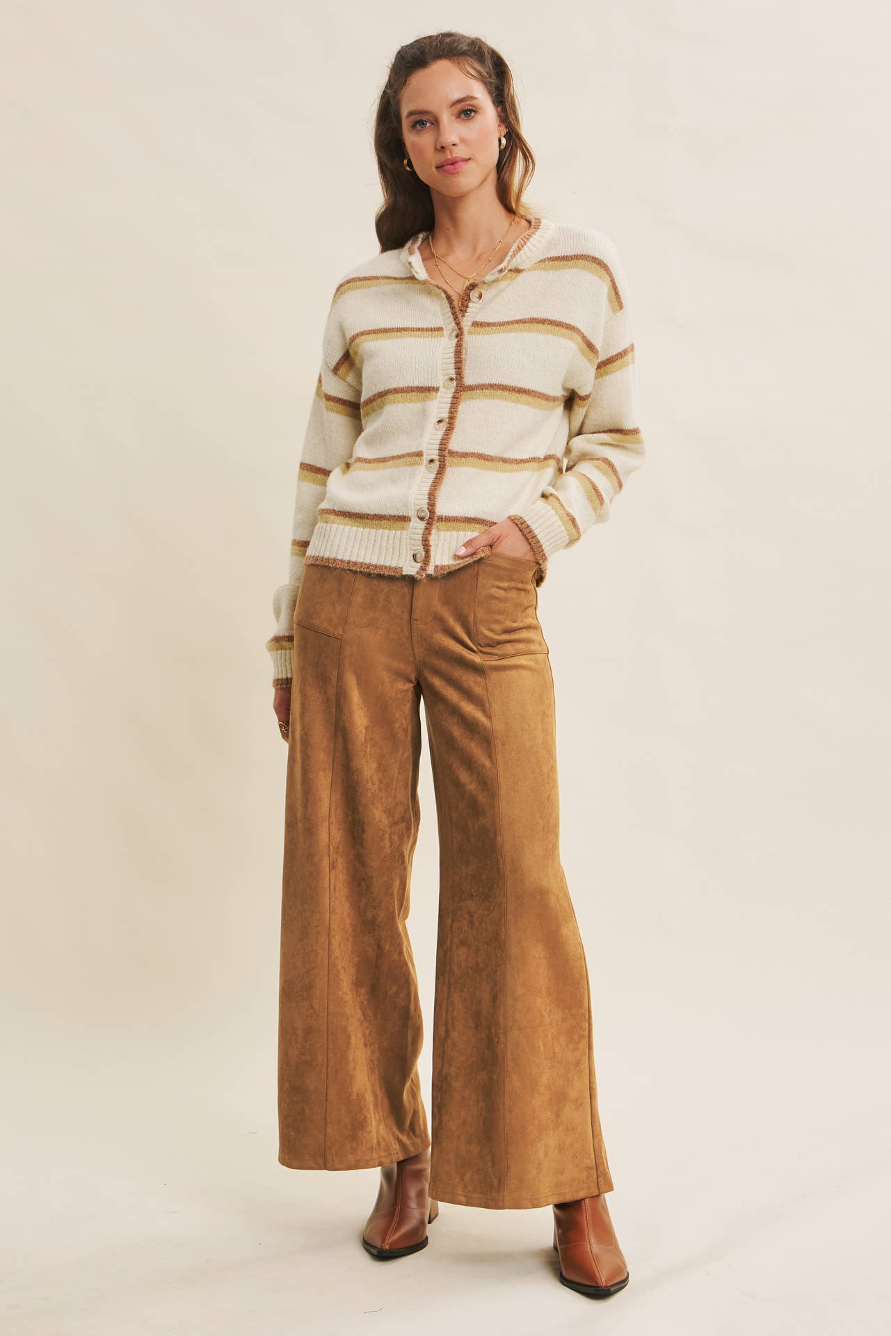 Raina Striped Cardigan