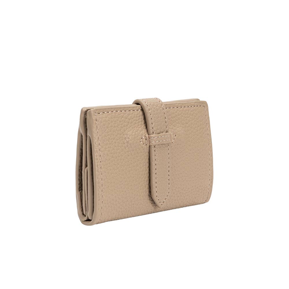 Pria Taupe Vegan Leather Wallet