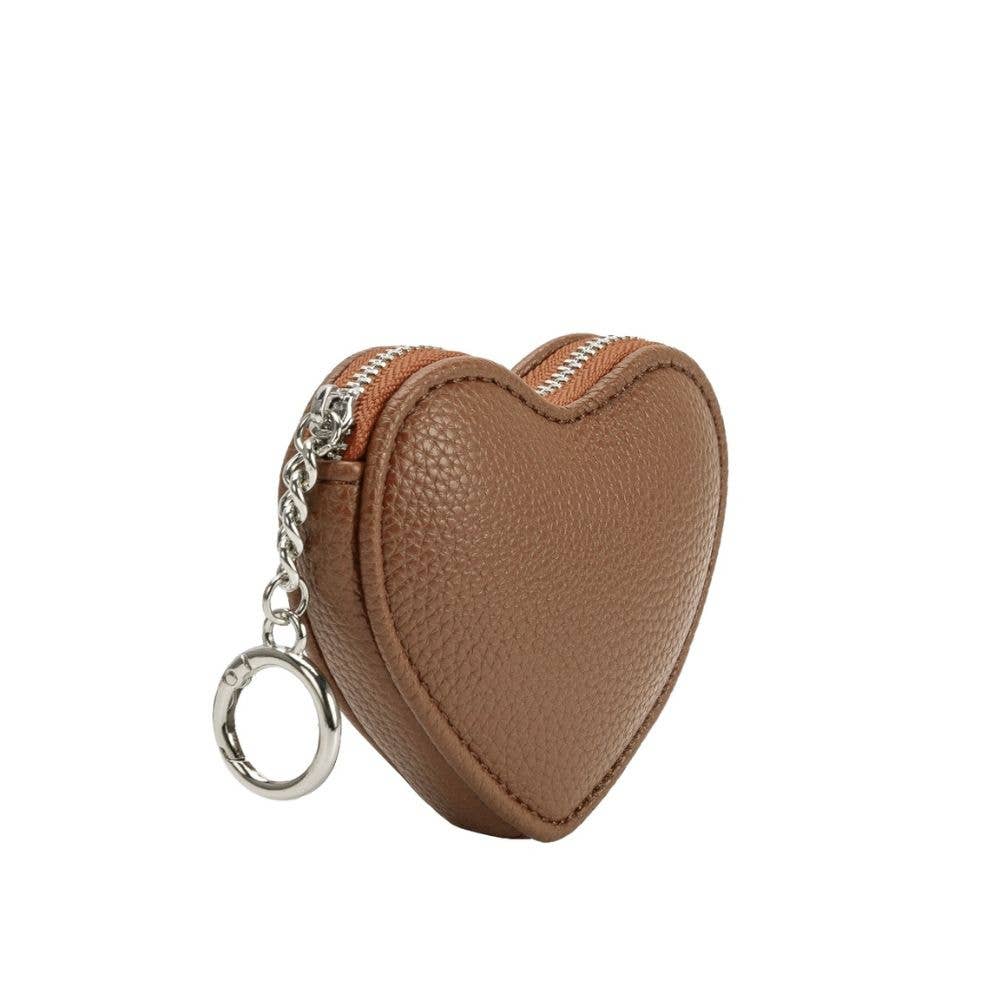 Puffy Heart Chocolate Coin Purse Charm