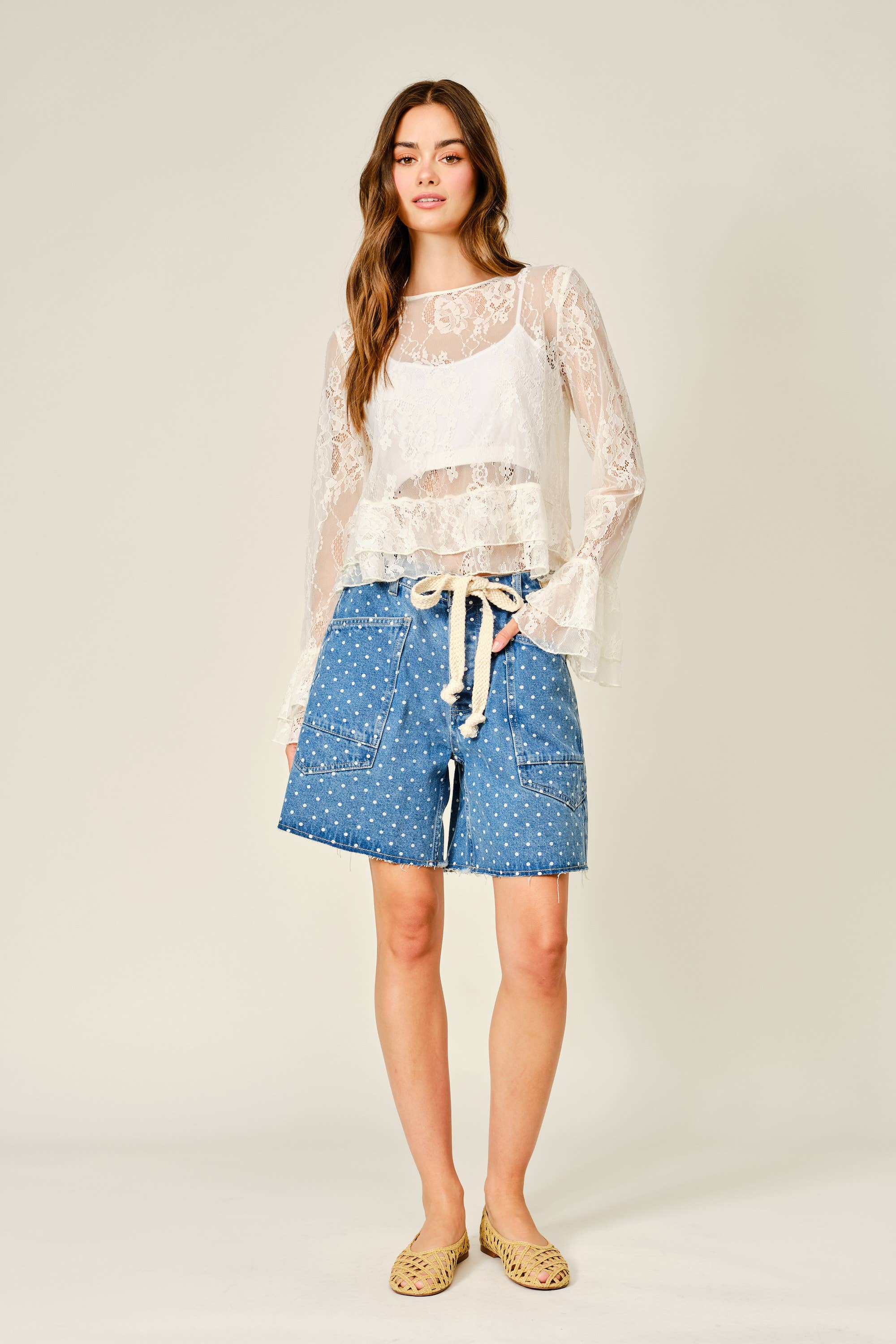 Cassidy Polka Dot Barrel Shorts