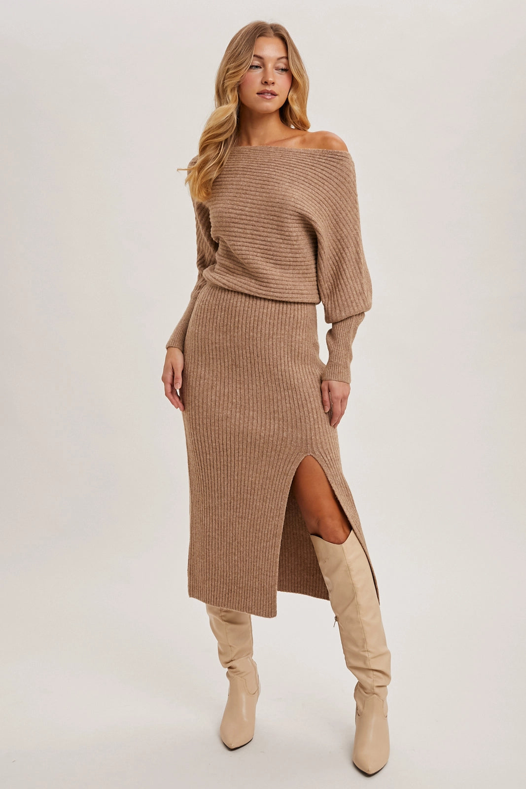 Josie Midi Knit Sweater Dress