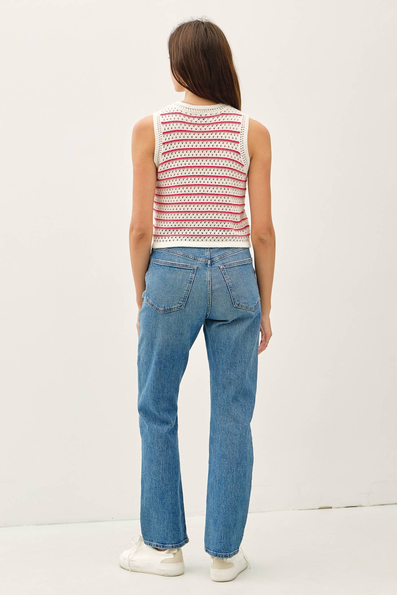 Zoe Striped Sweater Tank