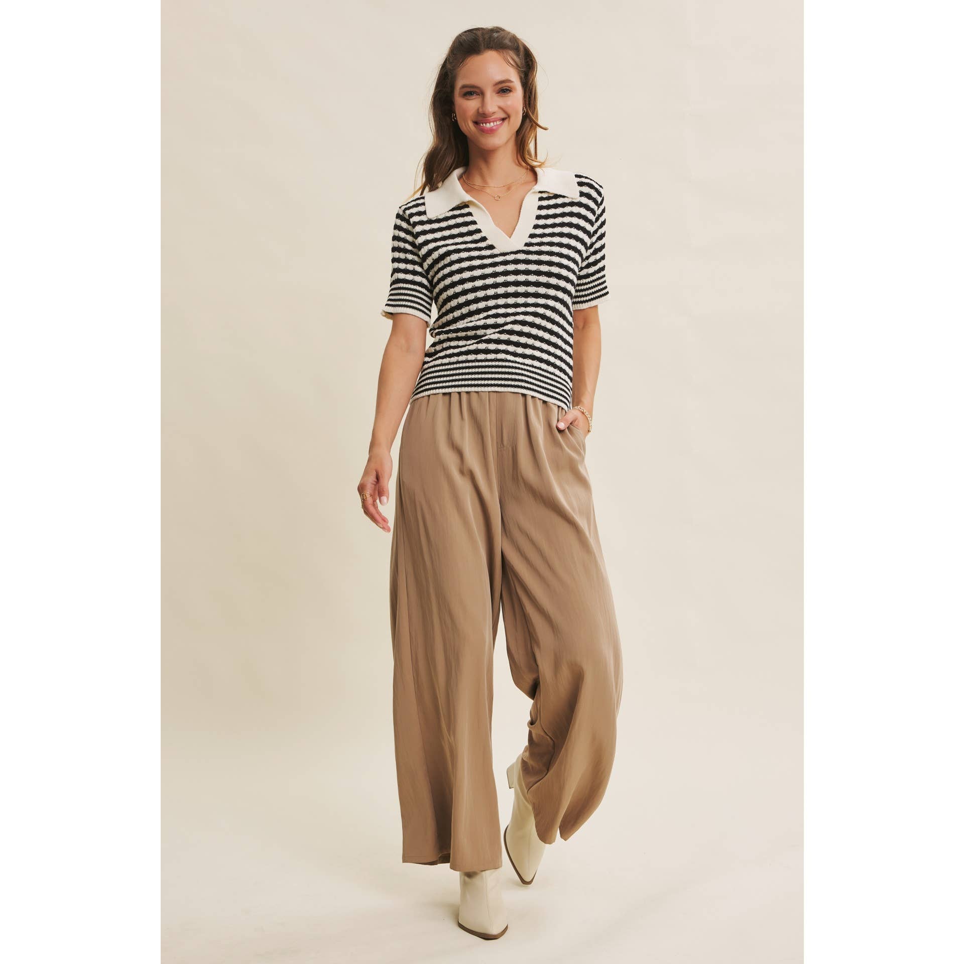 Evelyn Wide Leg Pant
