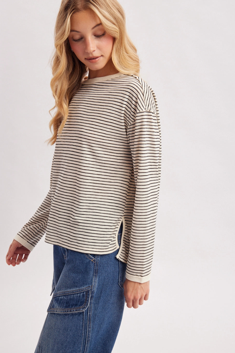 Skye Striped Long Sleeve Top