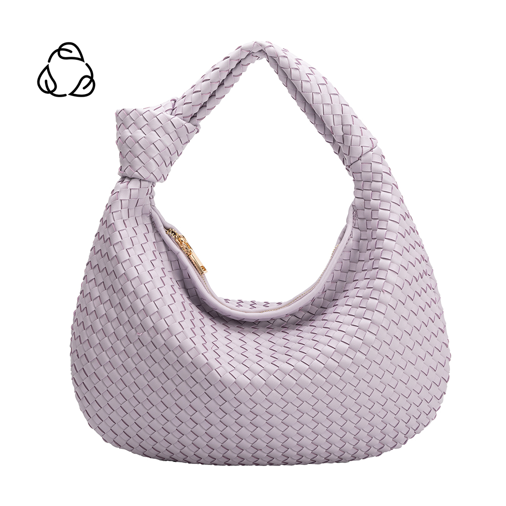 Brigitte Lilac Recycled Vegan Shoulder Bag