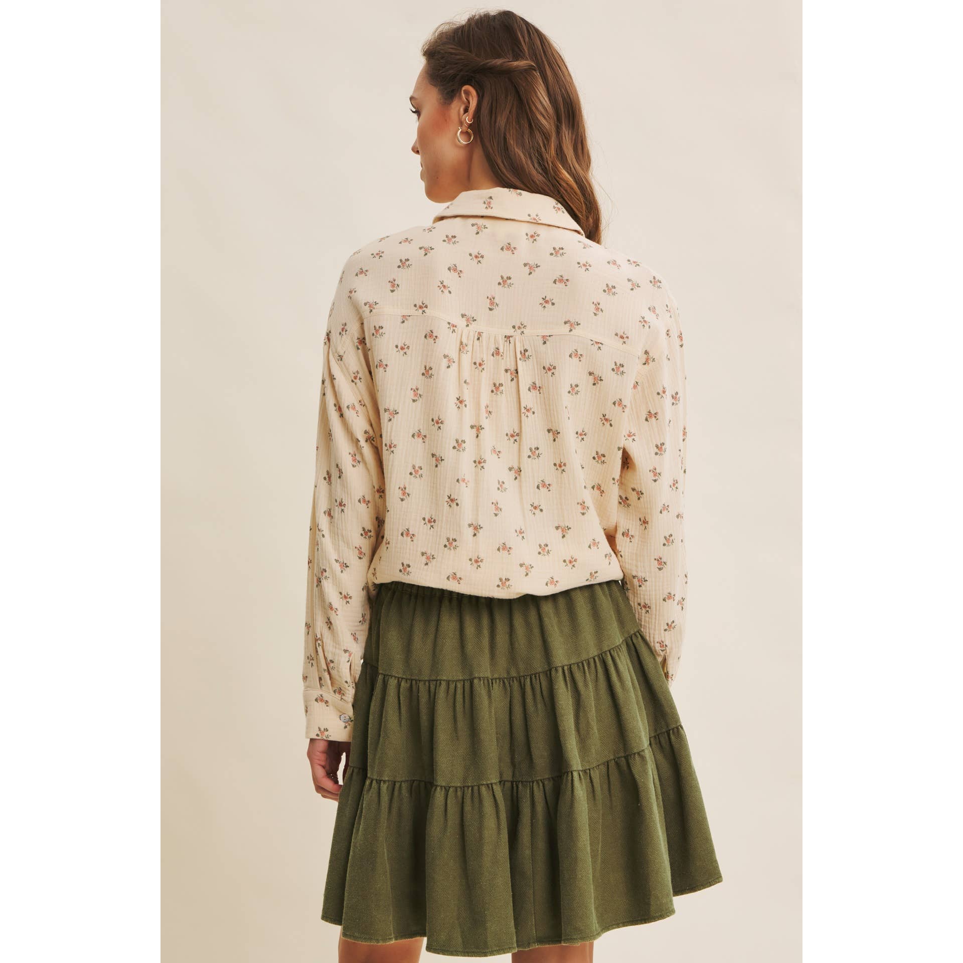 Emmie Washed Ruffle Mini Skirt