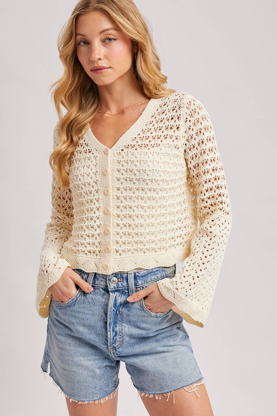 Louise Crochet Cardigan