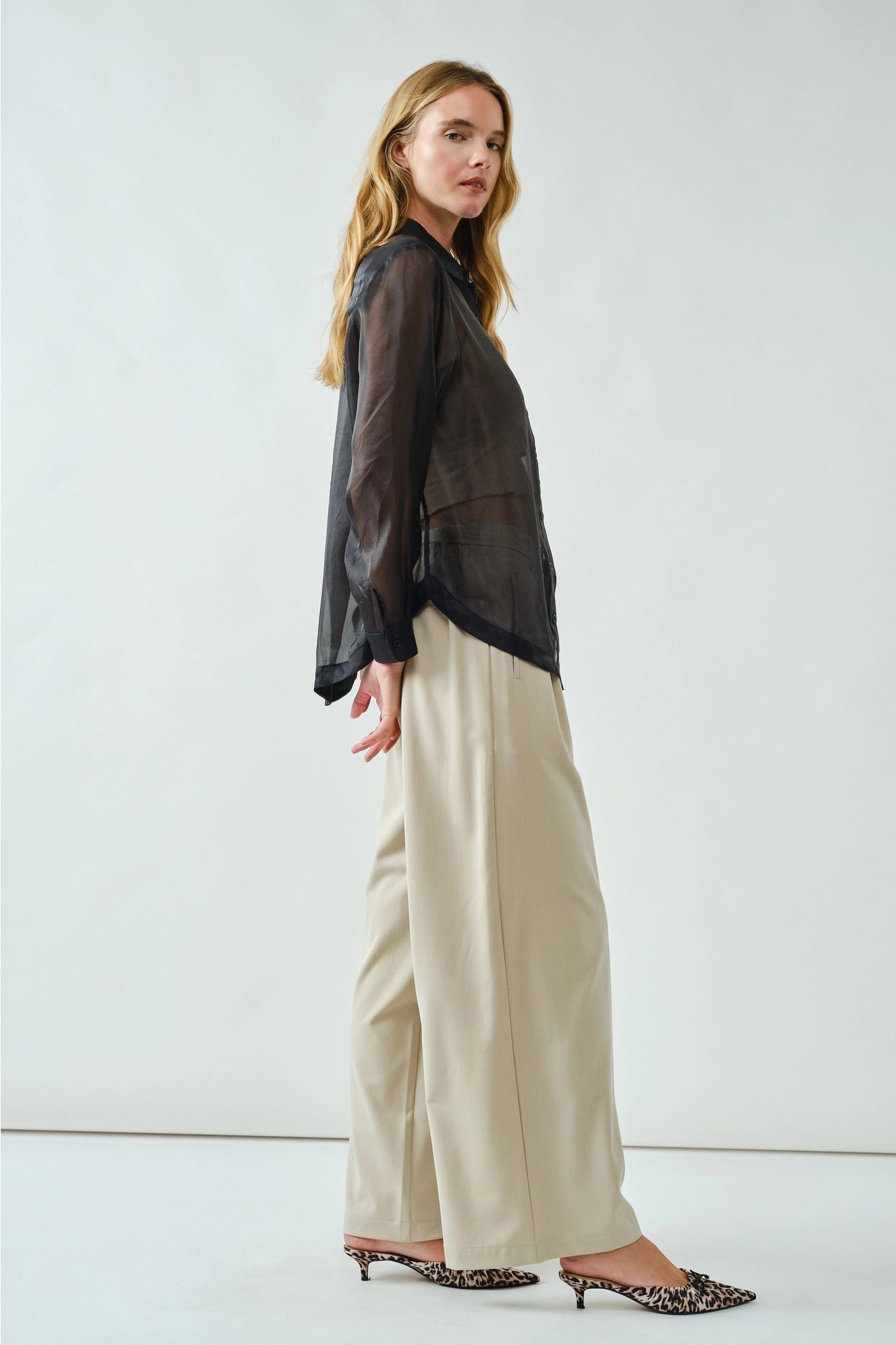 Sloan Wide Leg Denim Trouser