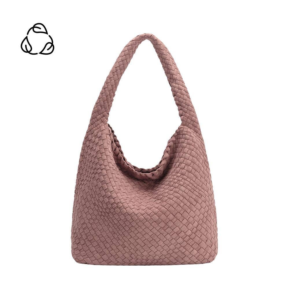 Johanna Mauve Recycled Vegan Suede Shoulder Bag